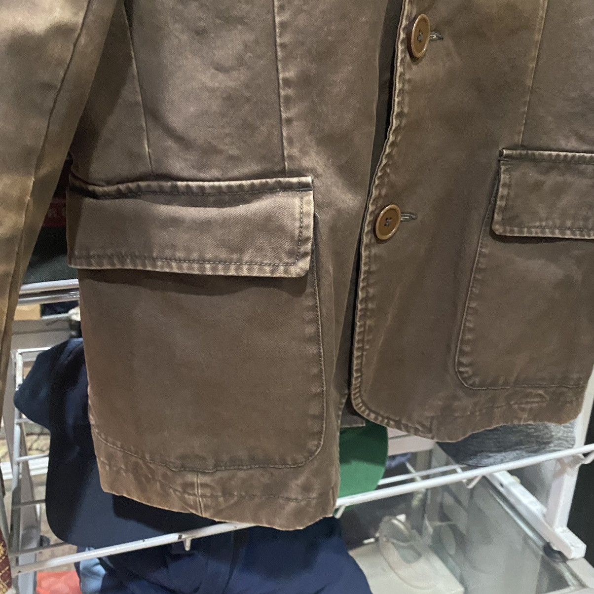 Armani VINTAGE RARE‼️ARMANI JEANS Blazer Jackets Archive Size 44S - 6 Thumbnail