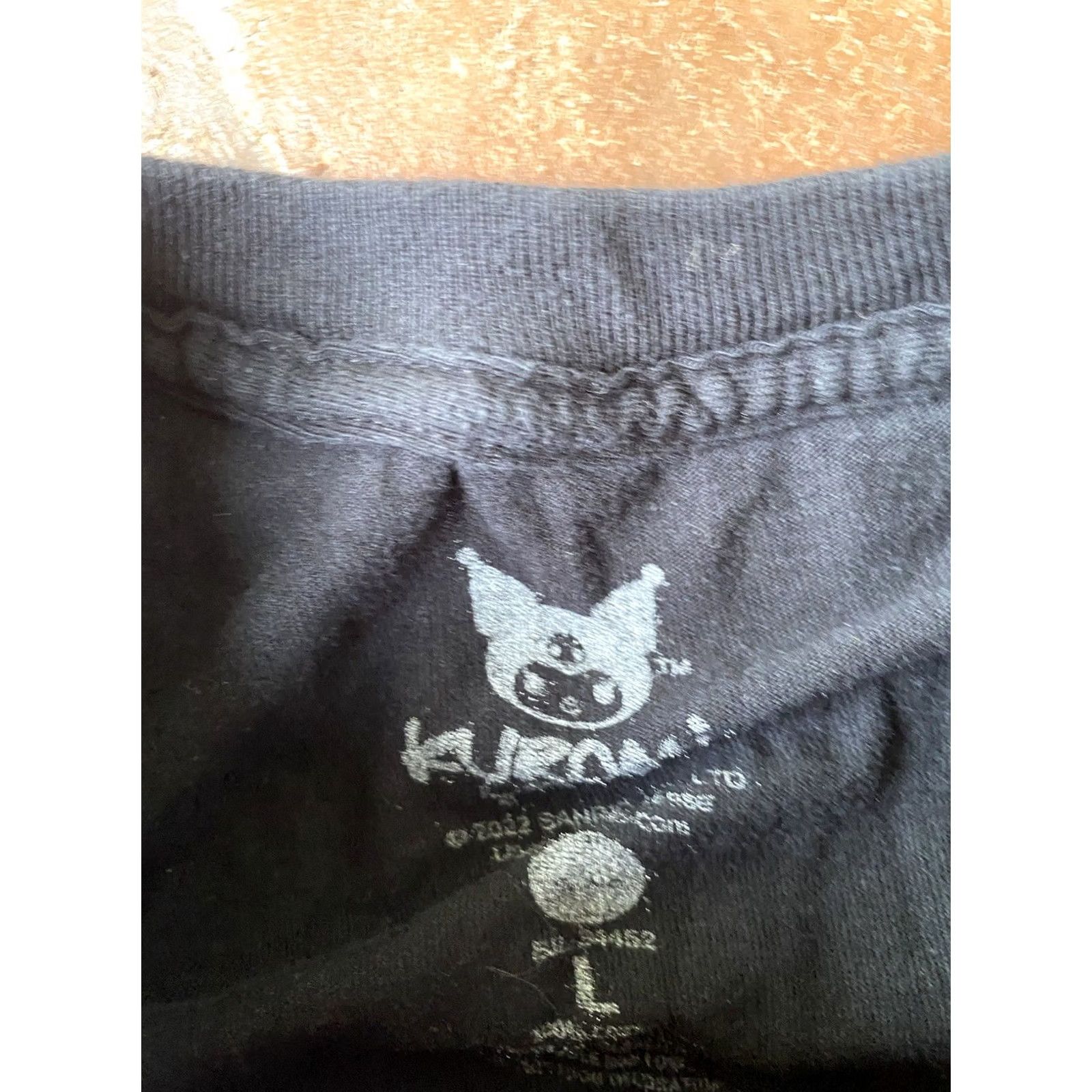 Vintage Y2K Kuromi Sanrio Hello Kitty My Melody T-Shirt Large Black Graphic Shirt Unisex Adults Regular Crew Neck Short Sleeve Cotton Size L / US 10 / IT 46 - 2 Thumbnail