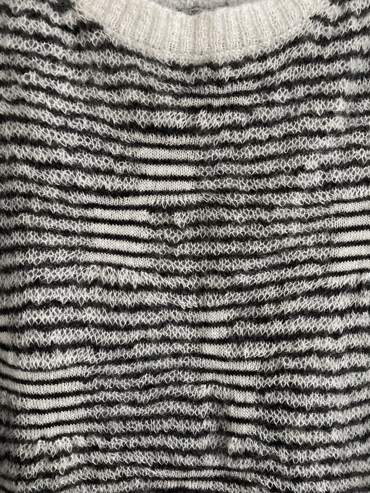 Dior × Hedi Slimane A/W 2007 “Navigate” Striped Mohair Knit Size US XL / EU 56 / 4 - 3 Thumbnail