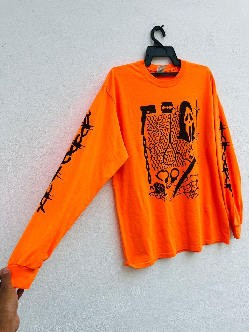 Japanese Brand × Vintage Vintage Scary Face Hip Hop Streetwear Fashion Style Size US L / EU 52-54 / 3 - 3 Thumbnail