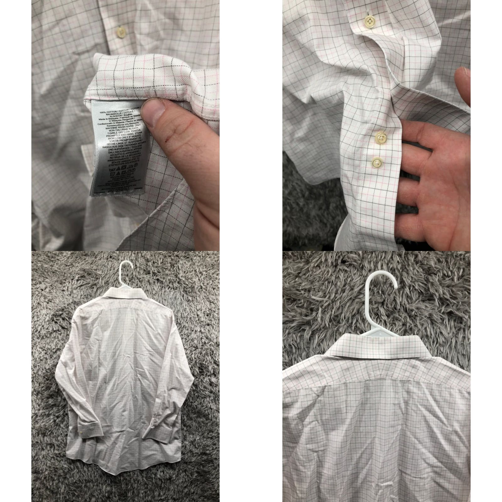 Brooks Brothers Brooks Brothers Regent Shirt Size 17 Mens White Long Sleeve Spread Collar Shirt Size US XL / EU 56 / 4 - 8 Thumbnail
