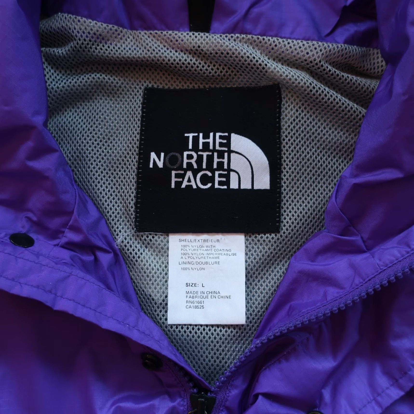 The North Face Vintage 90s North Face Pullover Jacket Mens Large Purple Teal 90s Style Parka Rare Size US L / EU 52-54 / 3 - 5 Thumbnail