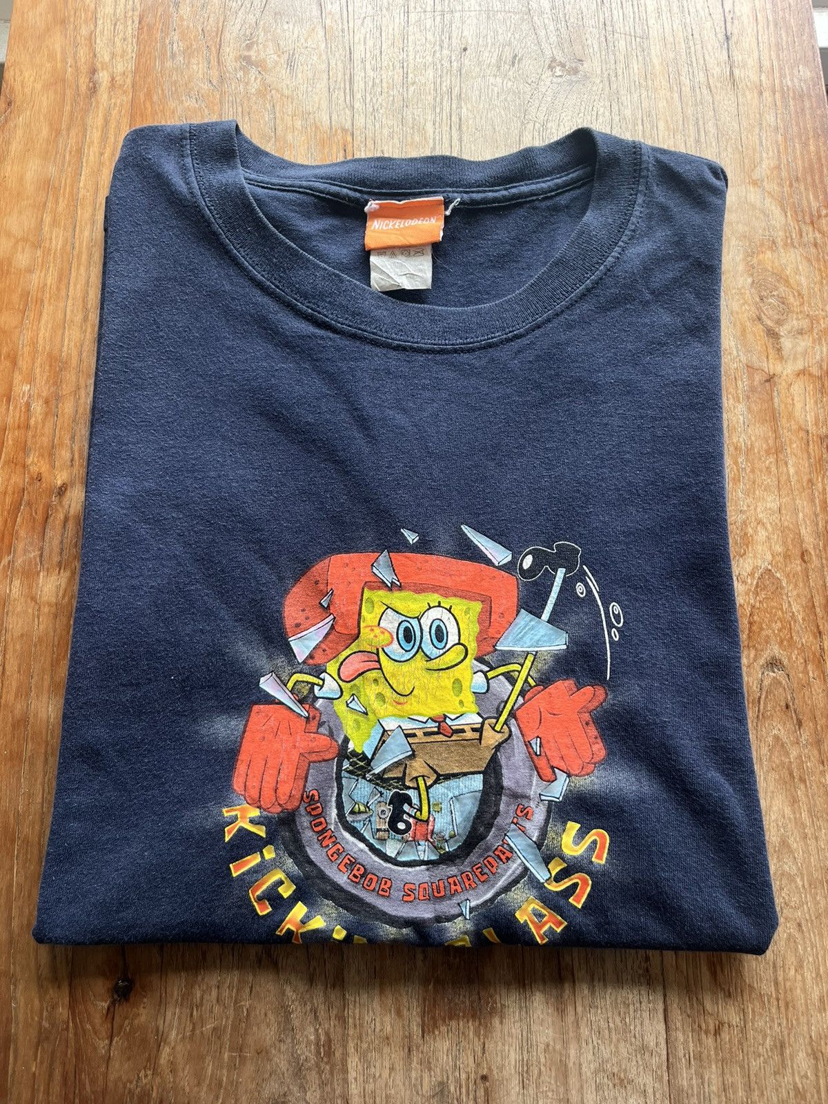 Vintage SpongeBob SquarePants Kickin Glass 2002’s T-shirt