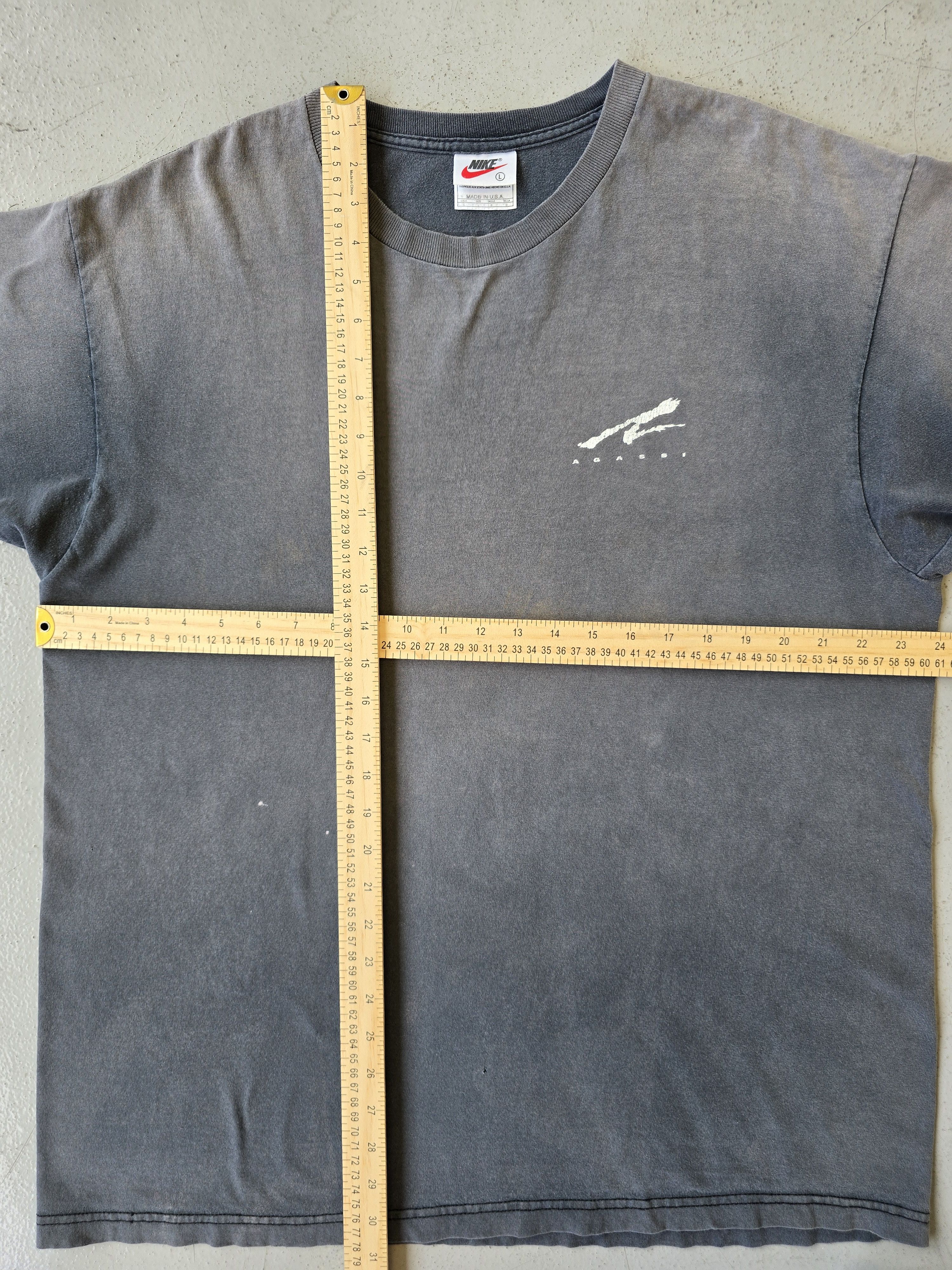 Nike Vintage Nike Andre Agassi Sun Faded Tee Size US XL / EU 56 / 4 - 4 Thumbnail