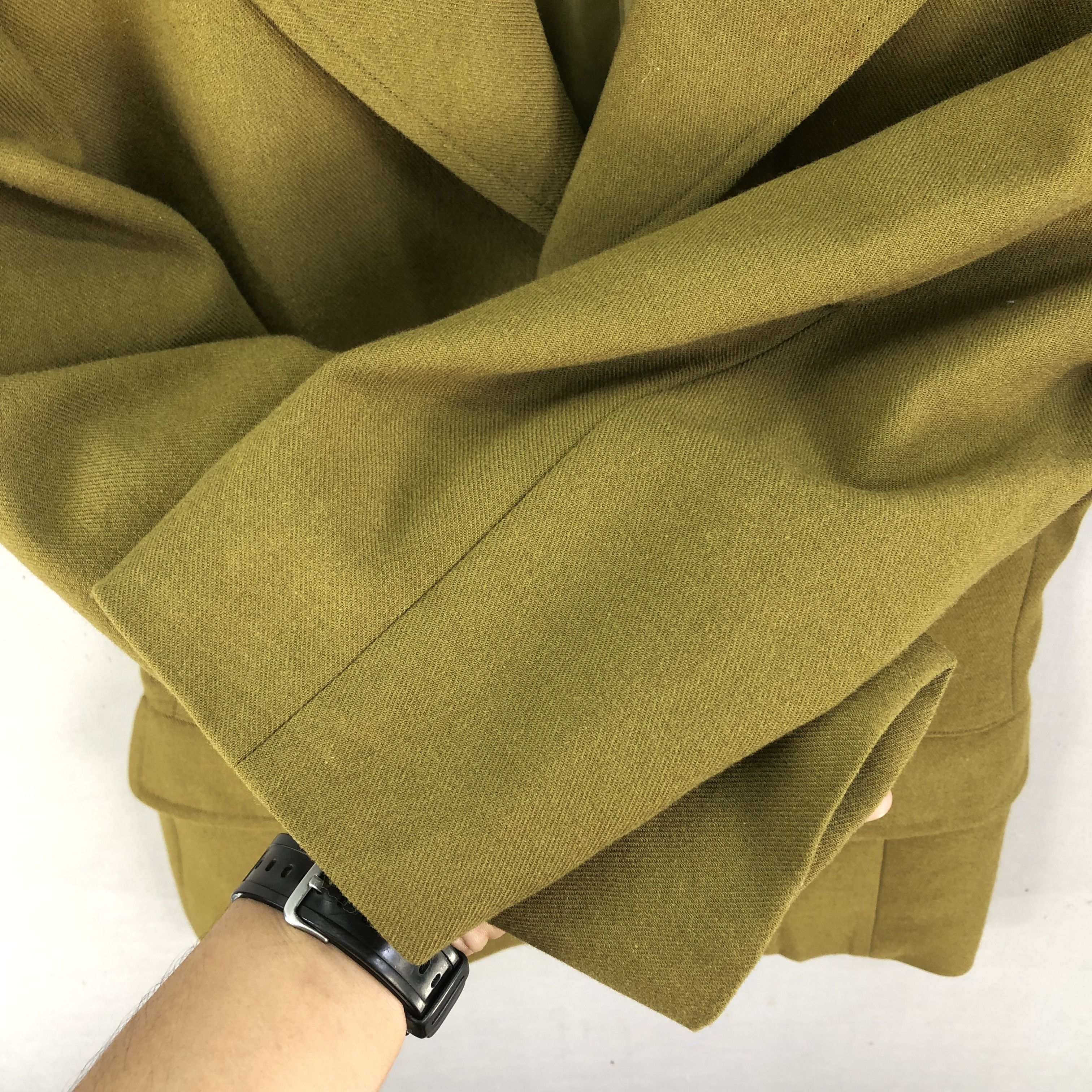 Yohji Yamamoto 1992 A/W Y’s Vintage Wool Blend Green Blazer Jacket Size S / US 4 / IT 40 - 14 Thumbnail
