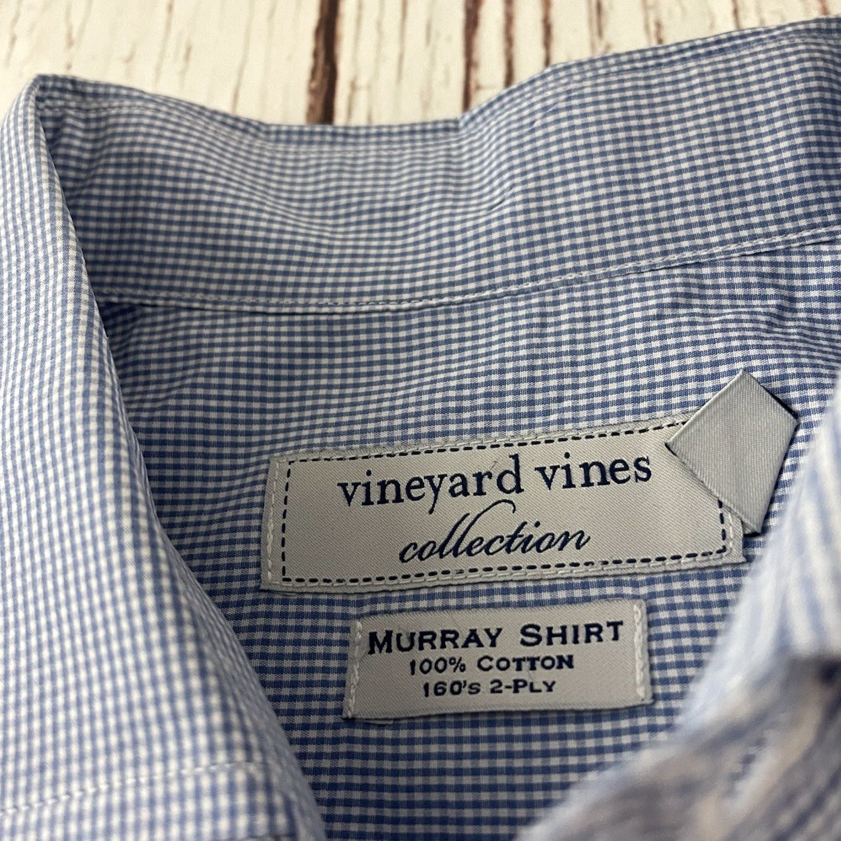 Vineyard Vines Vineyard Vines Murray Long Sleeve Button Front Shirt Men's Medium Blue Shirt Size US M / EU 48-50 / 2 - 3 Thumbnail