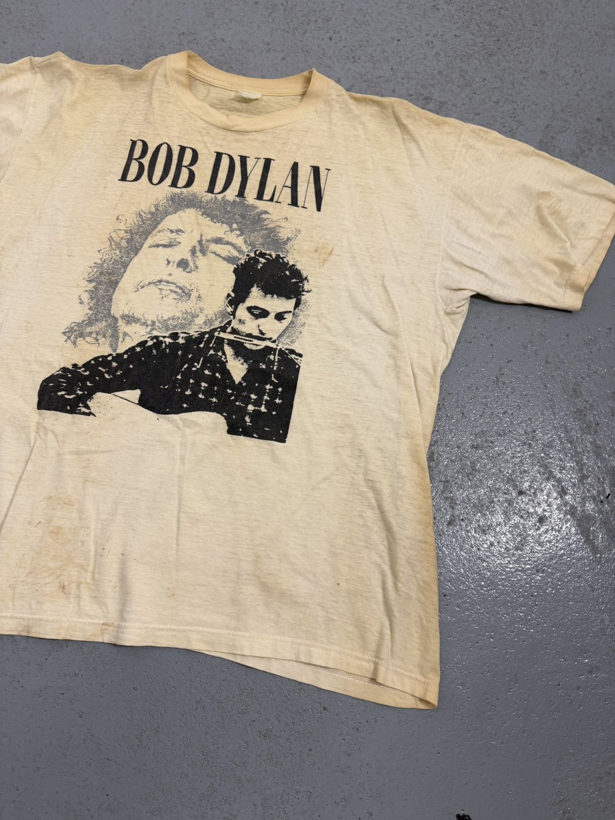 Band Tees Vintage 90s Bob Dylan Tee Size US XL / EU 56 / 4 - 5 Thumbnail