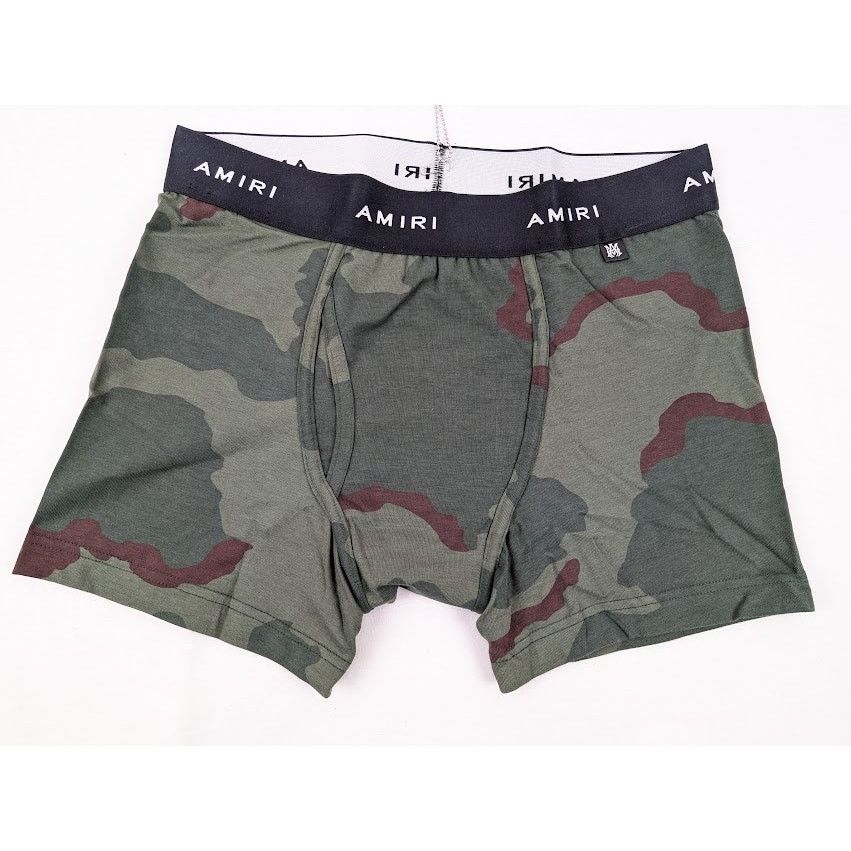 Amiri o1rshd1 Waistband Camo Boxer Short in Orange/Black Size US 34 / EU 50 - 2 Thumbnail