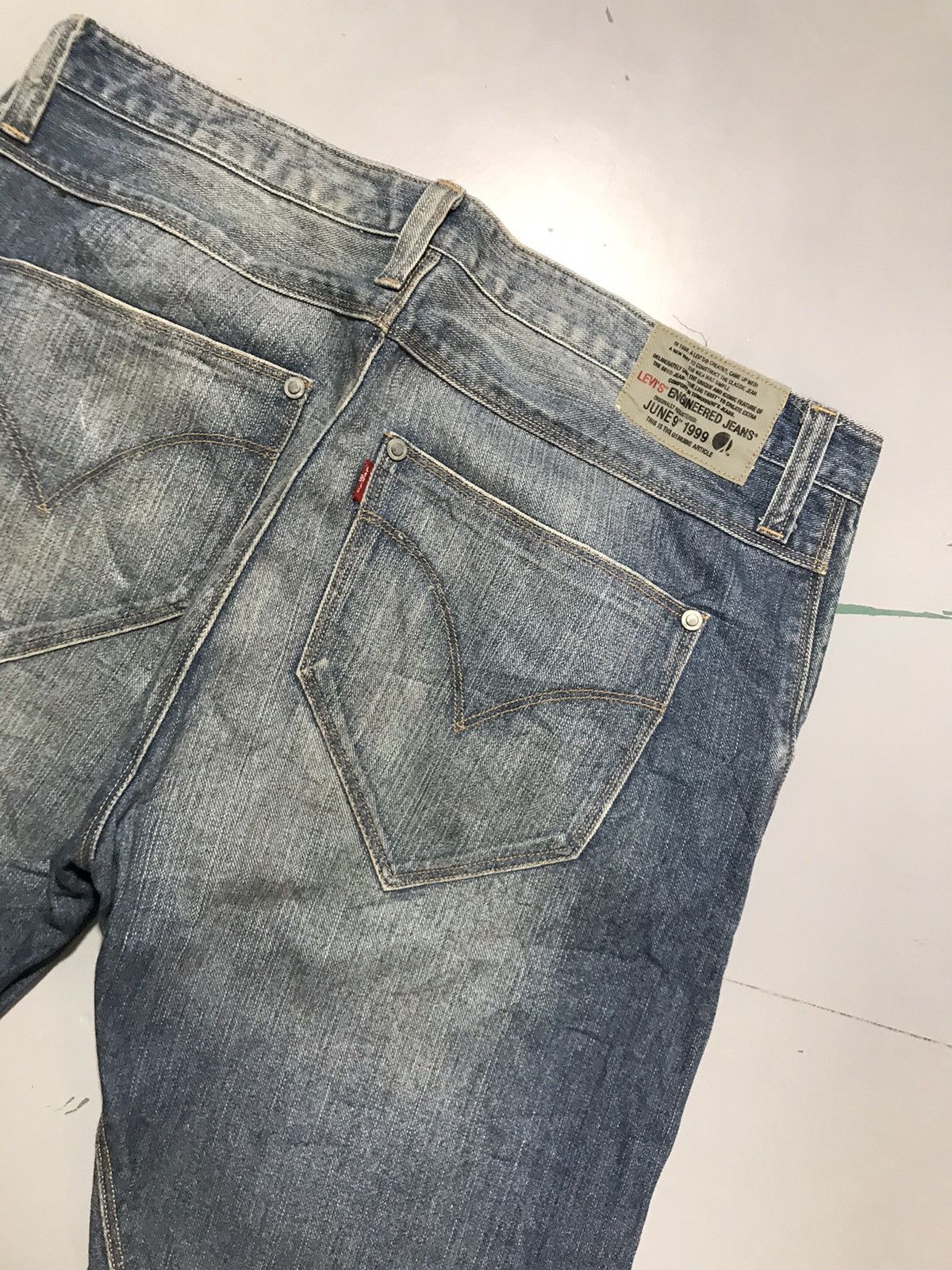 Levi's Vintage Levi’s engineer jeans 1999 denim Size US 36 / EU 52 - 11 Thumbnail