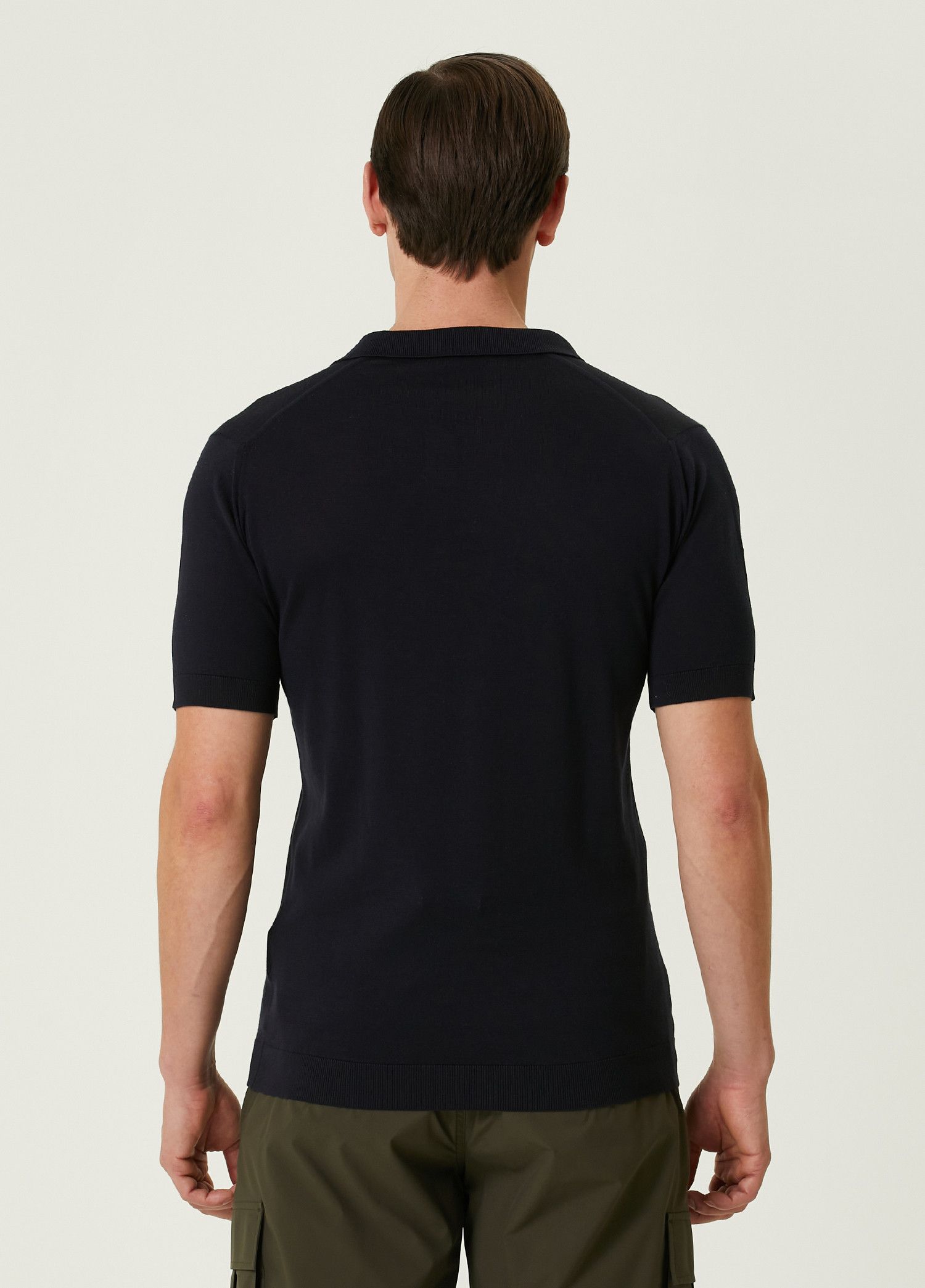 John Smedley JOHN SMEDLEY Noah navy blue knit cotton polo shirt XXL q Size US XXL / EU 58 / 5 - 3 Thumbnail