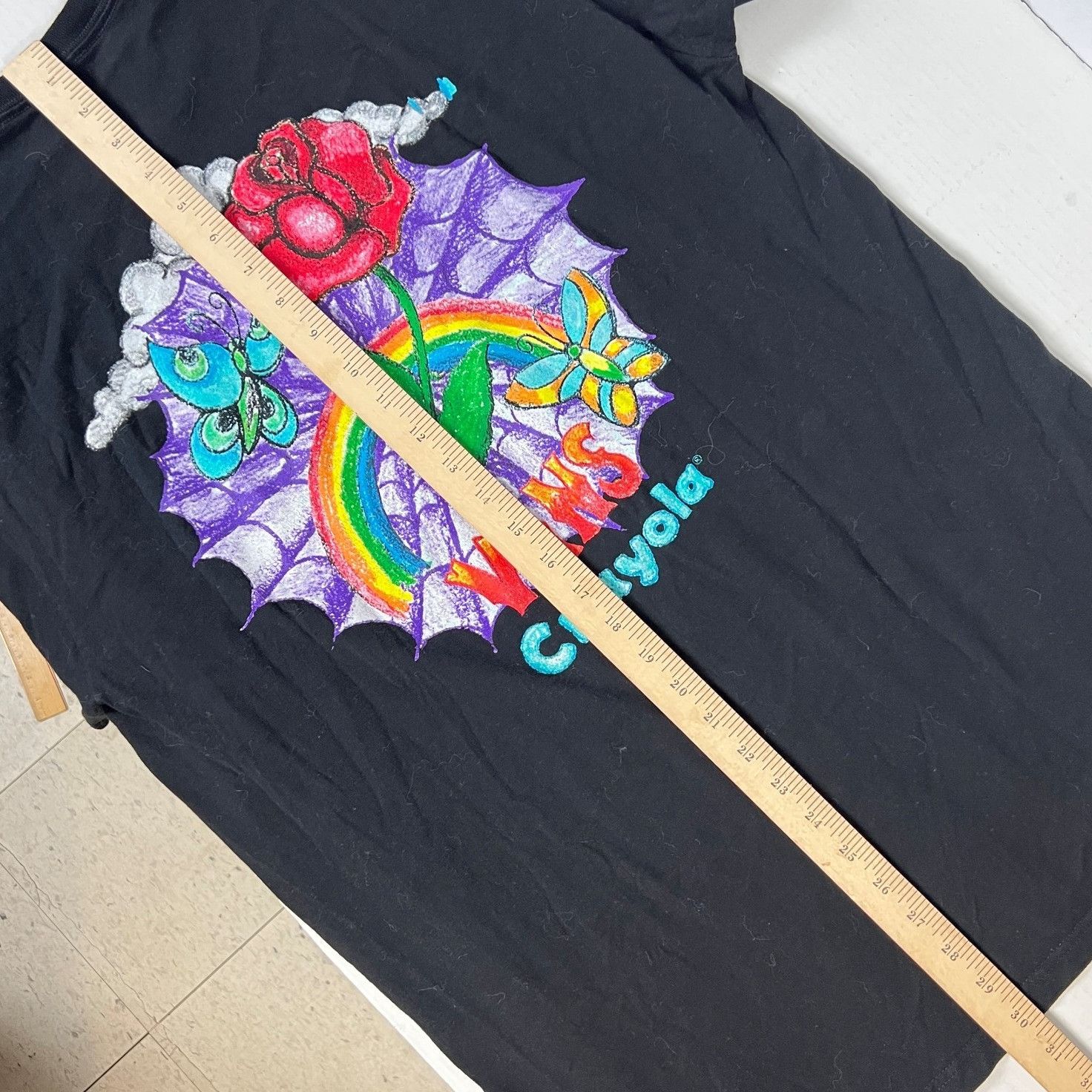 Vans VANS x Crayola Mens T-Shirt size Large Crayons Rainbow Rose Size US L / EU 52-54 / 3 - 9 Thumbnail