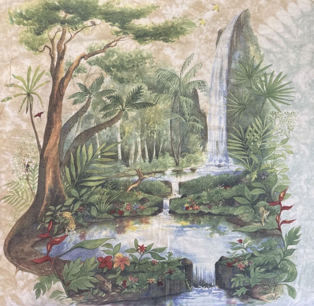 Other 1990s Tye-dye Rainforest Preserve Paradise front/back Size US XL / EU 56 / 4 - 5 Thumbnail