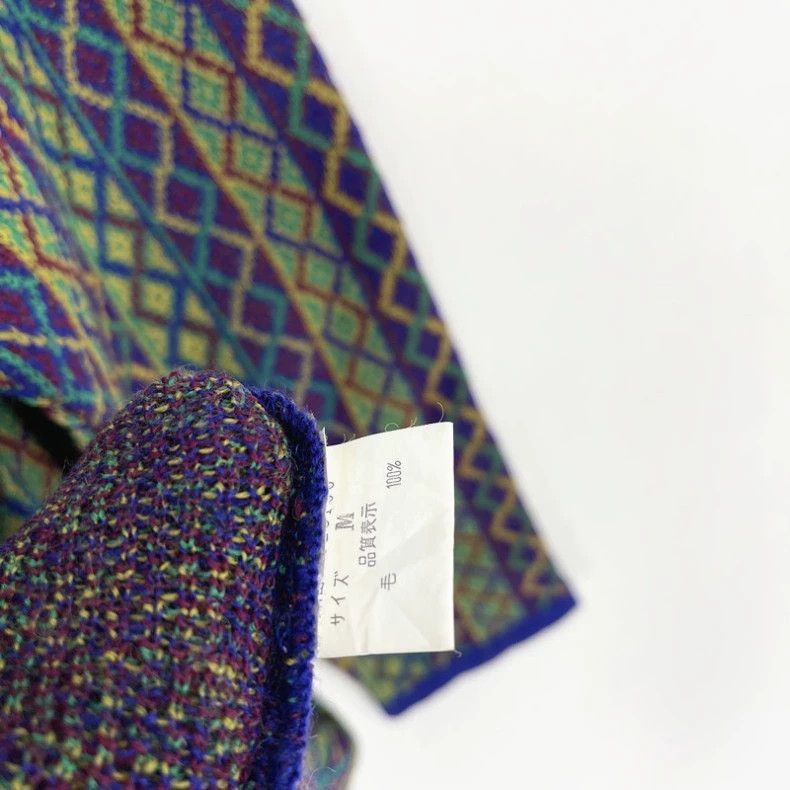 Kenzo KENZO Checkered knit color clash turtleneck sweater knitwe Size M / US 6-8 / IT 42-44 - 6 Thumbnail