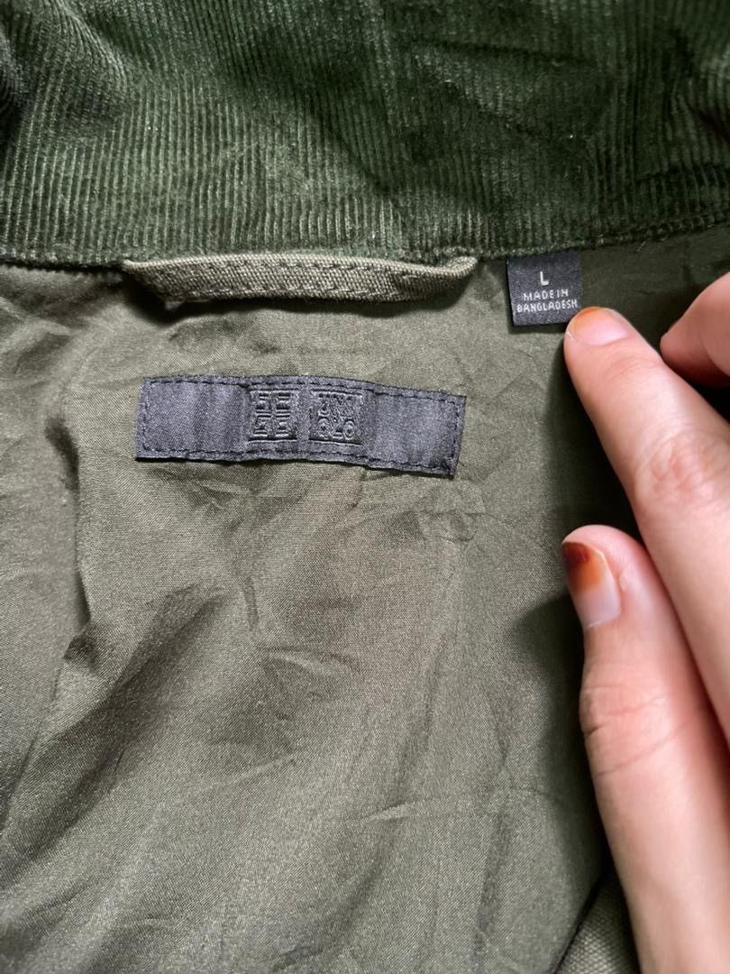 Uniqlo Uniqlo Olive Corduroy Collar Hunting Jacket Size L Size US L / EU 52-54 / 3 - 3 Thumbnail