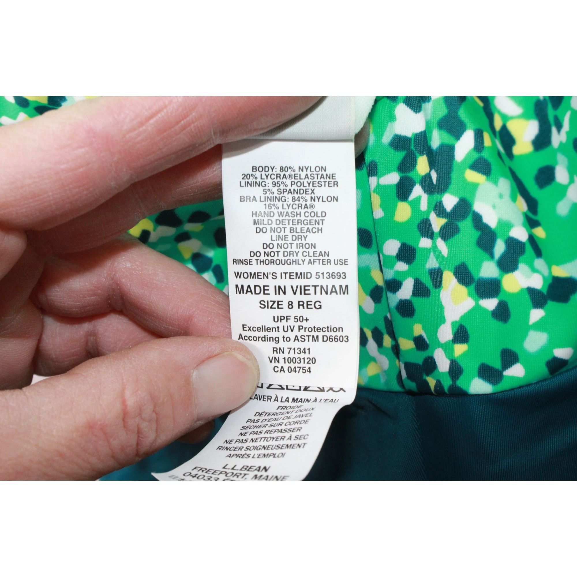 L.L. Bean LL Bean Women’s Side Ruched Tankini Swimsuit Top Size M / US 6-8 / IT 42-44 - 8 Thumbnail