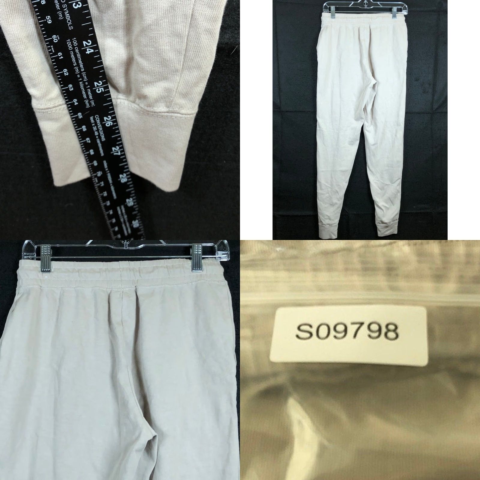 Nike Nike Womens Jogger Pants Tan 100% Cotton Small Regular Inseam 28 in Pull On Elastic Waist Active Casual Athletic Slim Fit Sweatpants Size 28" / US 6 / IT 42 - 8 Thumbnail