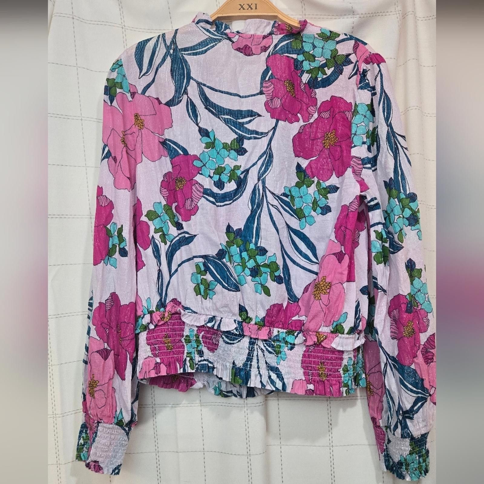 Other INC Cotton Blouse Size L / US 10 / IT 46 - 6 Thumbnail