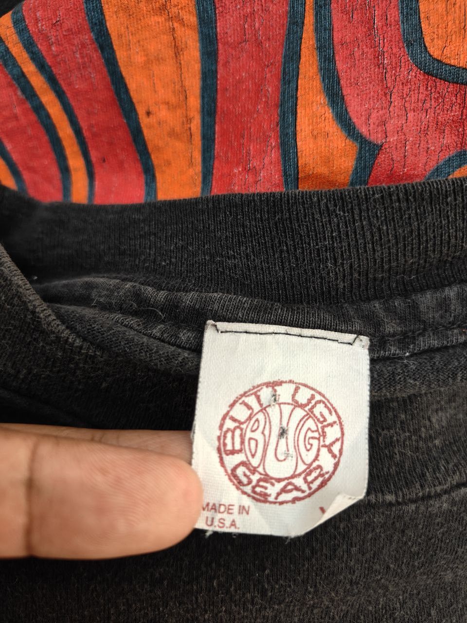 Vintage 90s Vintage Butt Ugly Gear Faded T Size US XL / EU 56 / 4 - 5 Thumbnail
