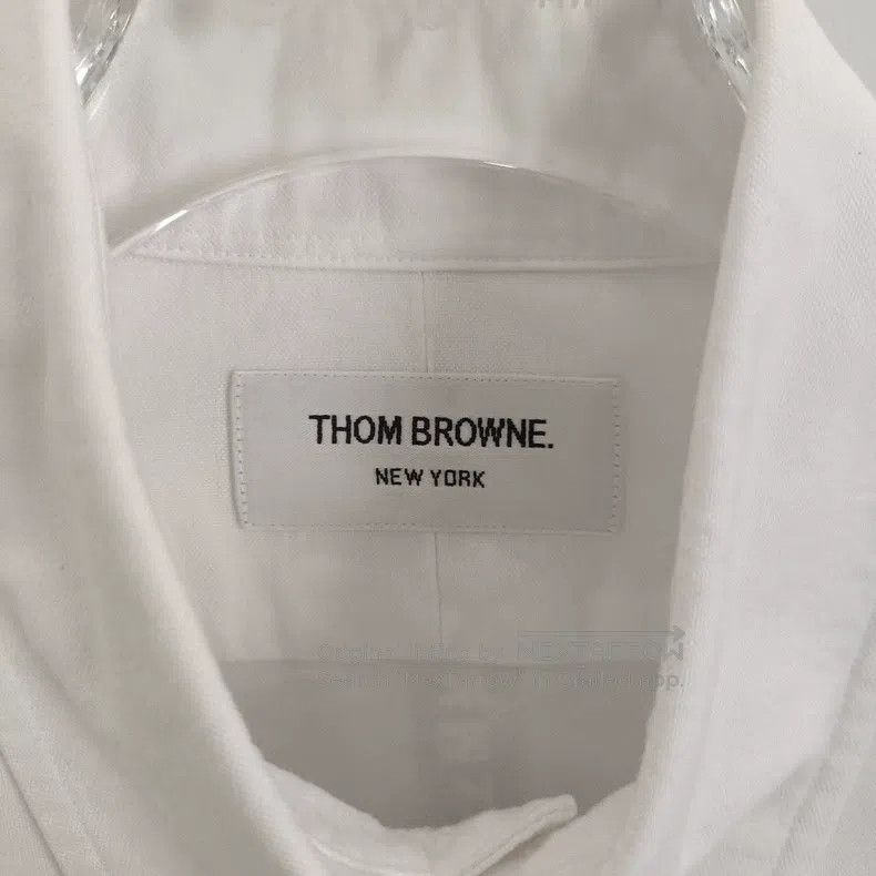 Thom Browne Thom Browne Single-breasted long-sleeved shirt Size US L / EU 52-54 / 3 - 5 Thumbnail