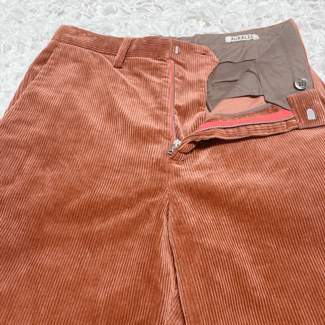 Auralee Corduroy Flared Pants Size US 28 / EU 44 - 3 Thumbnail
