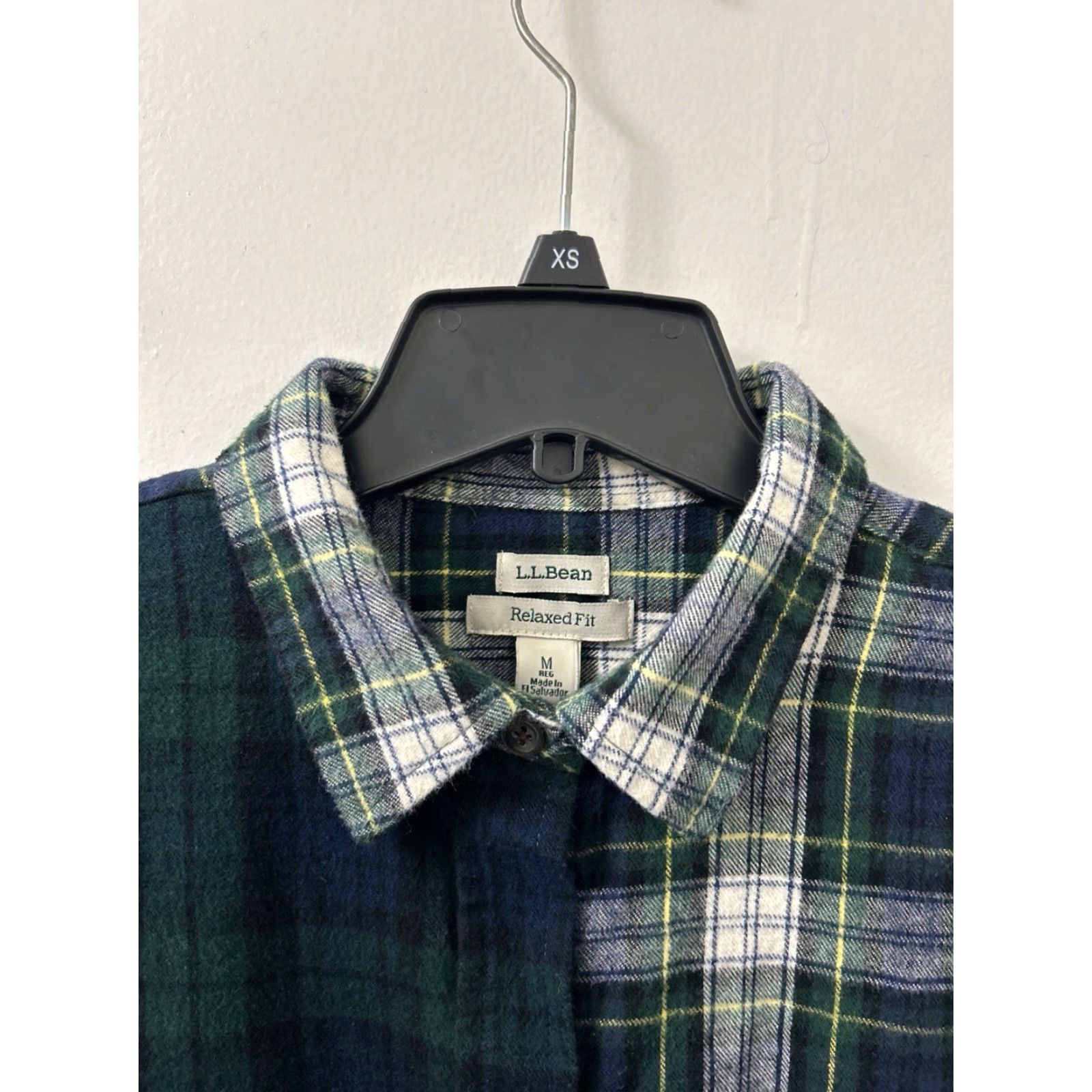 Vintage VINTAGE this item is not; LL Bean Flannel Shirt Womens M Green Scotch Plaid Button Down Pocket L/S 505158 Size M / US 6-8 / IT 42-44 - 5 Thumbnail