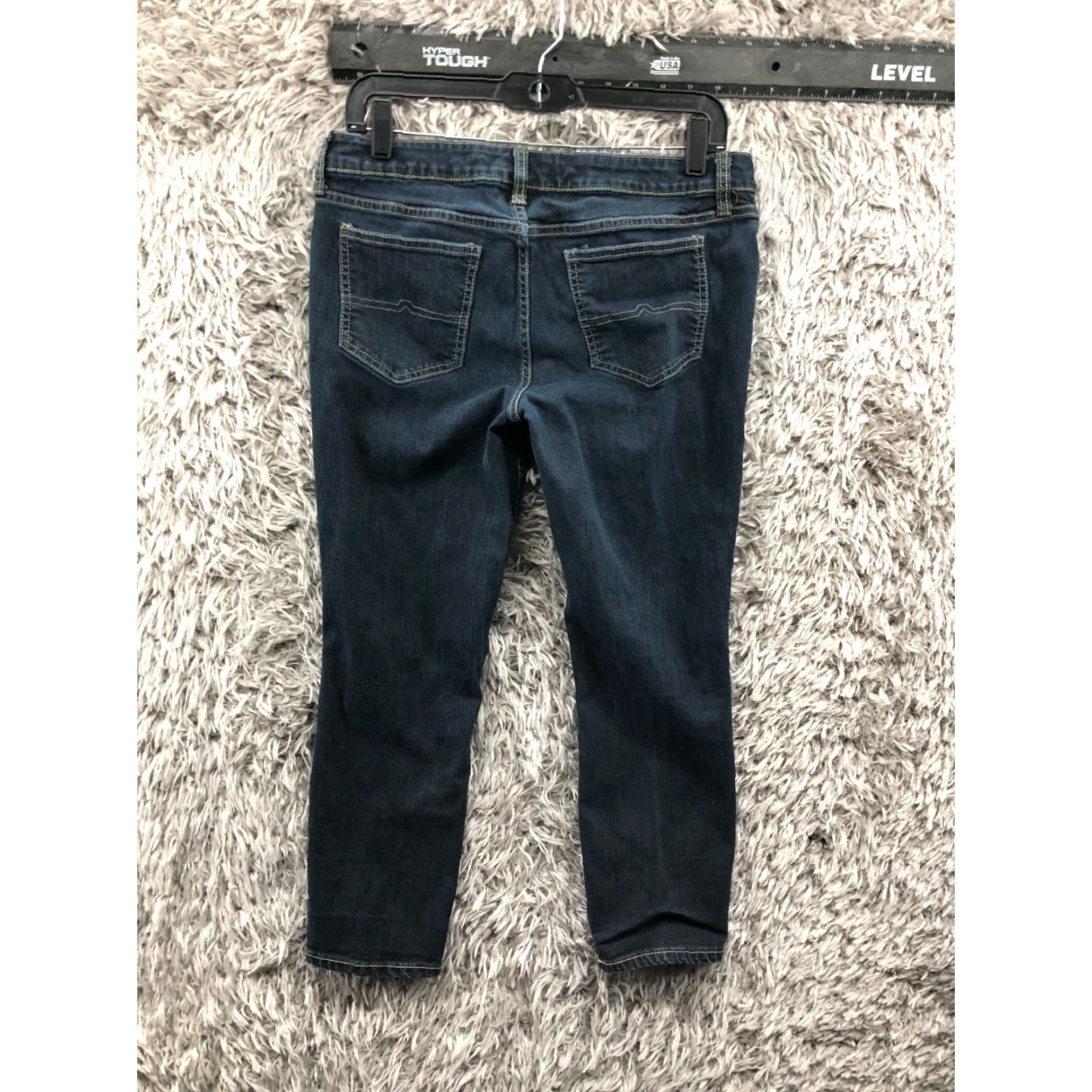 Vintage Arizona Jeans Capri Jeans Size 11 Juniors Low Rise Dark Wash Blue Denim Womens 30 Inseam 24 in 5-Pocket Pattern Solid Vintage No Size 32" / US 10 / IT 46 - 5 Thumbnail