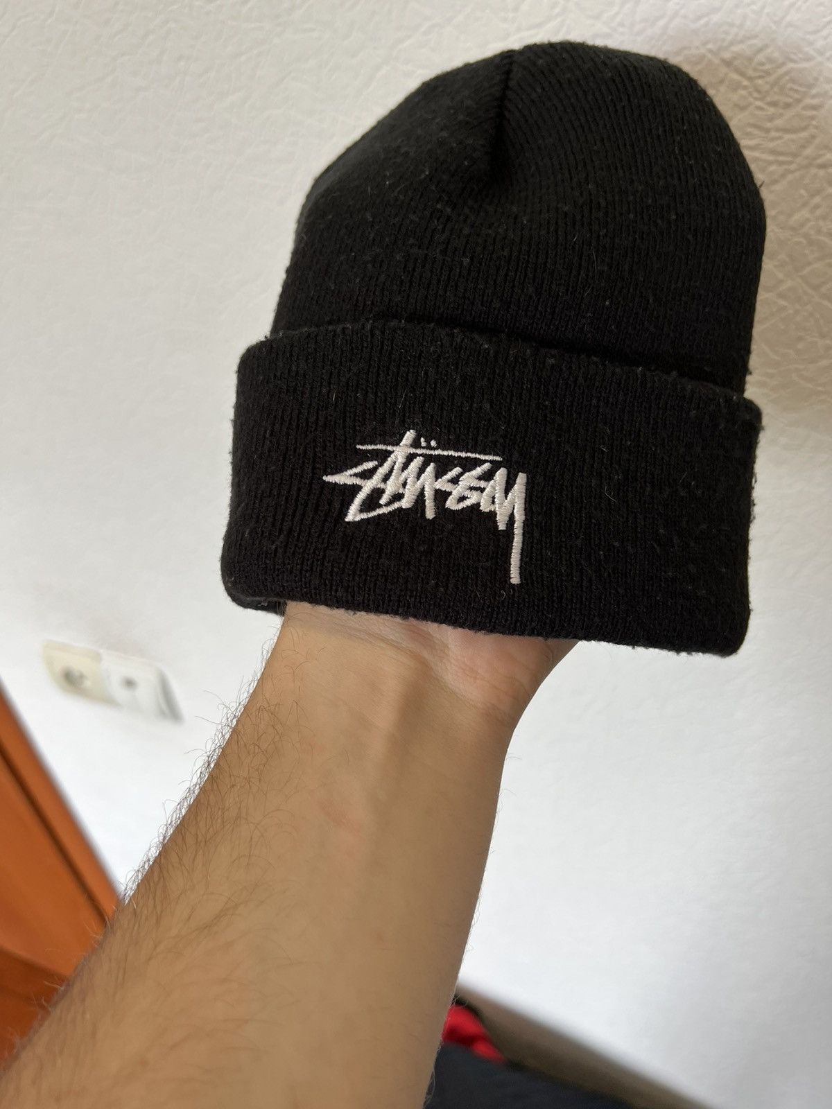 Vintage Stussy Beanie Hats Black