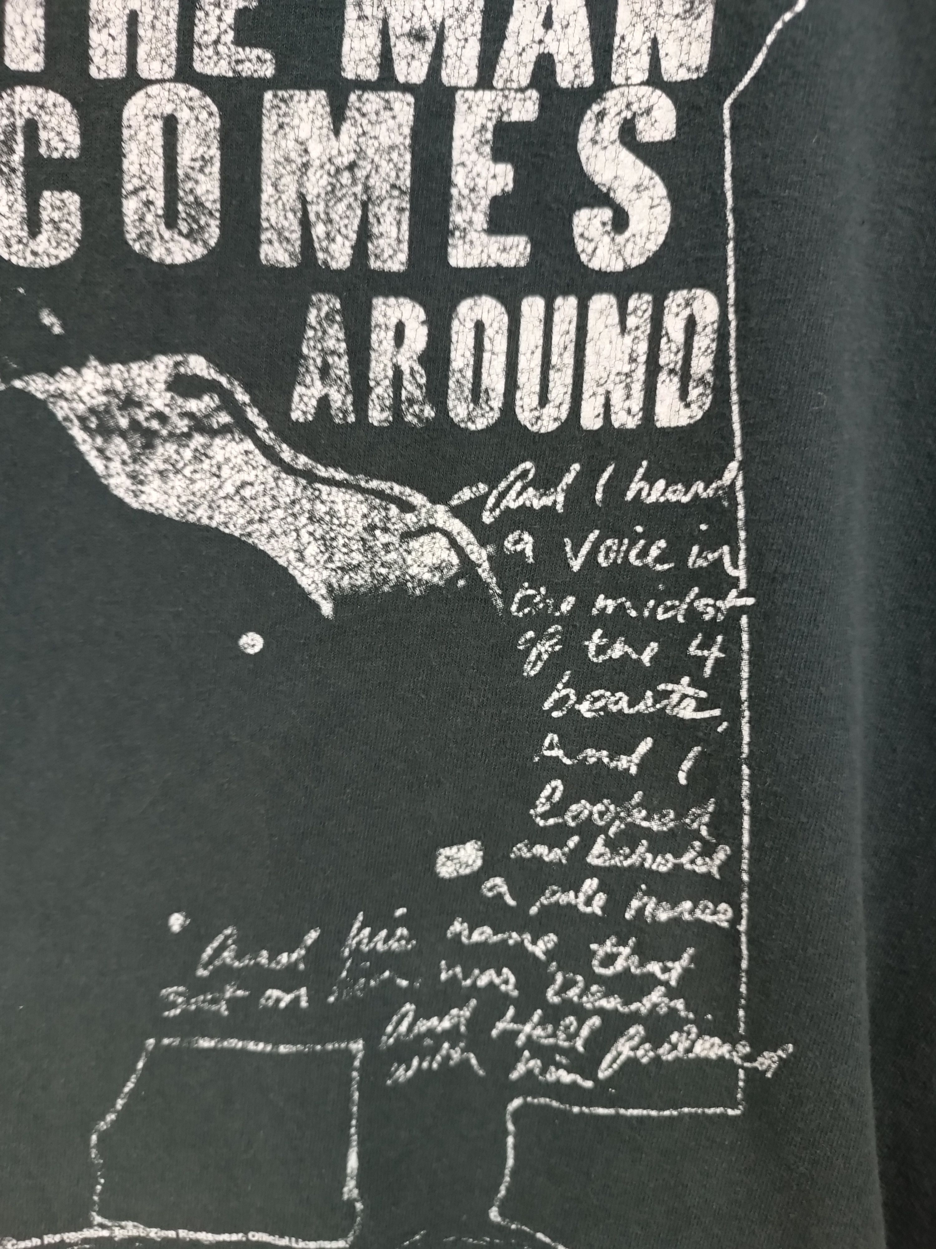 Vintage VINTAGE Y2K FADED JOHNNY CASH TEE BOB DYLAN ELVIS FLEETWOOD Size US L / EU 52-54 / 3 - 10 Thumbnail