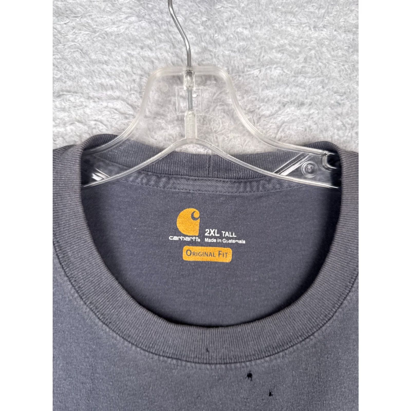 Carhartt VINTAGE Carhartt Shirt Mens 2XL Tall Blue Short Sleeve Pocket Crew Neck Cotton READ Size US XXL / EU 58 / 5 - 7 Thumbnail