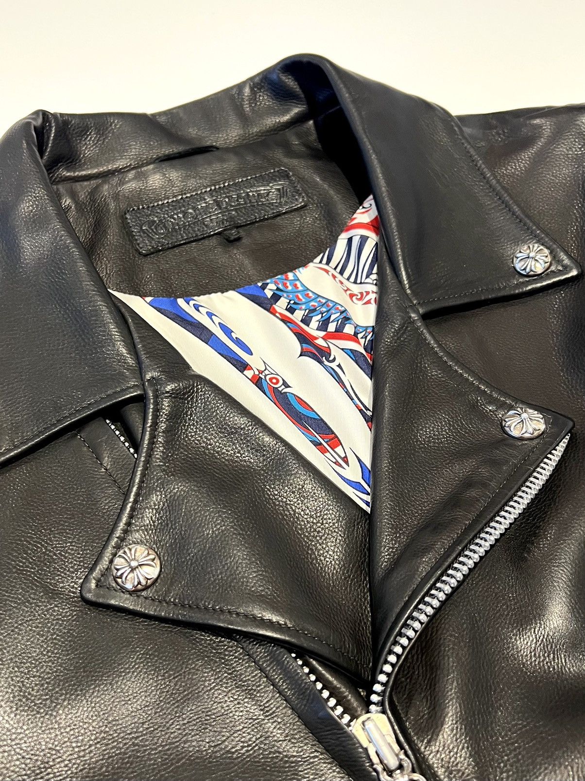 Chrome Hearts Chrome Hearts Leather Biker Jacket JJ Dean Size US L / EU 52-54 / 3 - 5 Thumbnail
