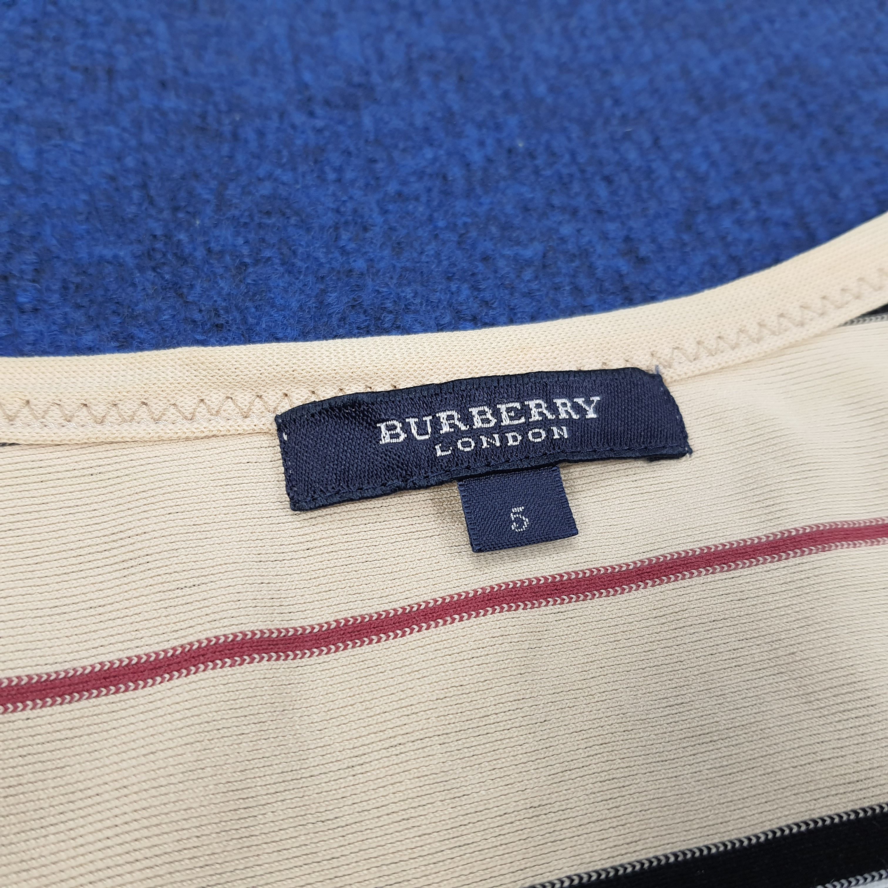 Burberry × Vintage Vintage Burberry London Striped Tshirt Size M / US 6-8 / IT 42-44 - 5 Thumbnail