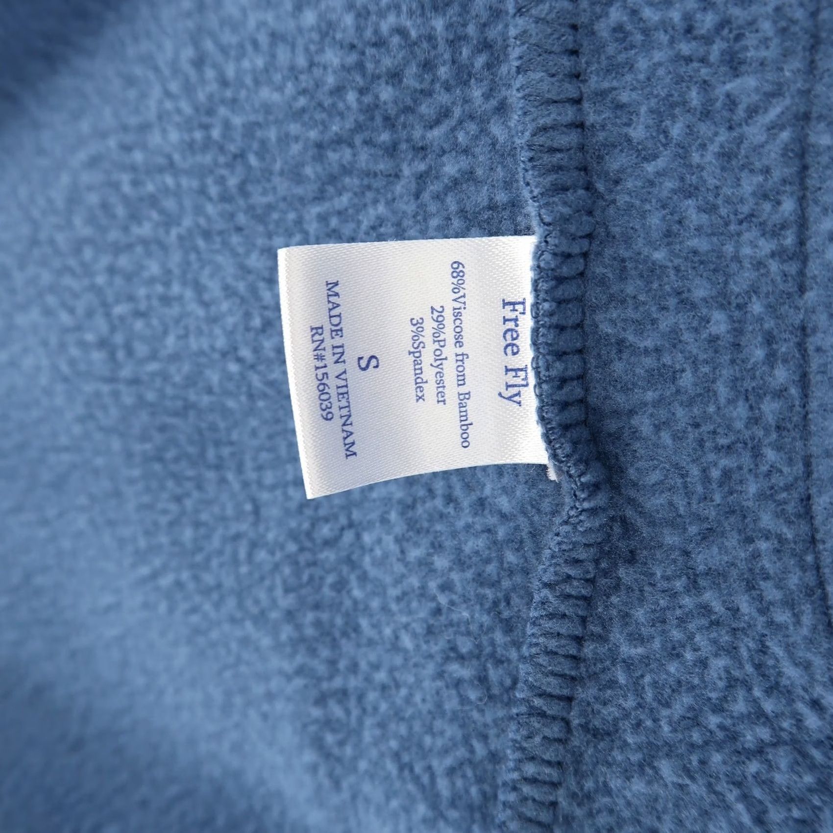 Vintage Free Fly Cardigan Shirt Womens Small Blue Fleece Open Front Pockets Bamboo Polyester Vicuna Fall Winter Spring Size S / US 4 / IT 40 - 7 Thumbnail