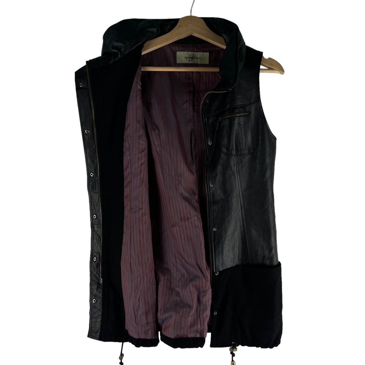 Japanese Brand 🔥Soft Leather Vest Tank Top Tactical Japan Sycomore Blance Size US S / EU 44-46 / 1 - 8 Thumbnail