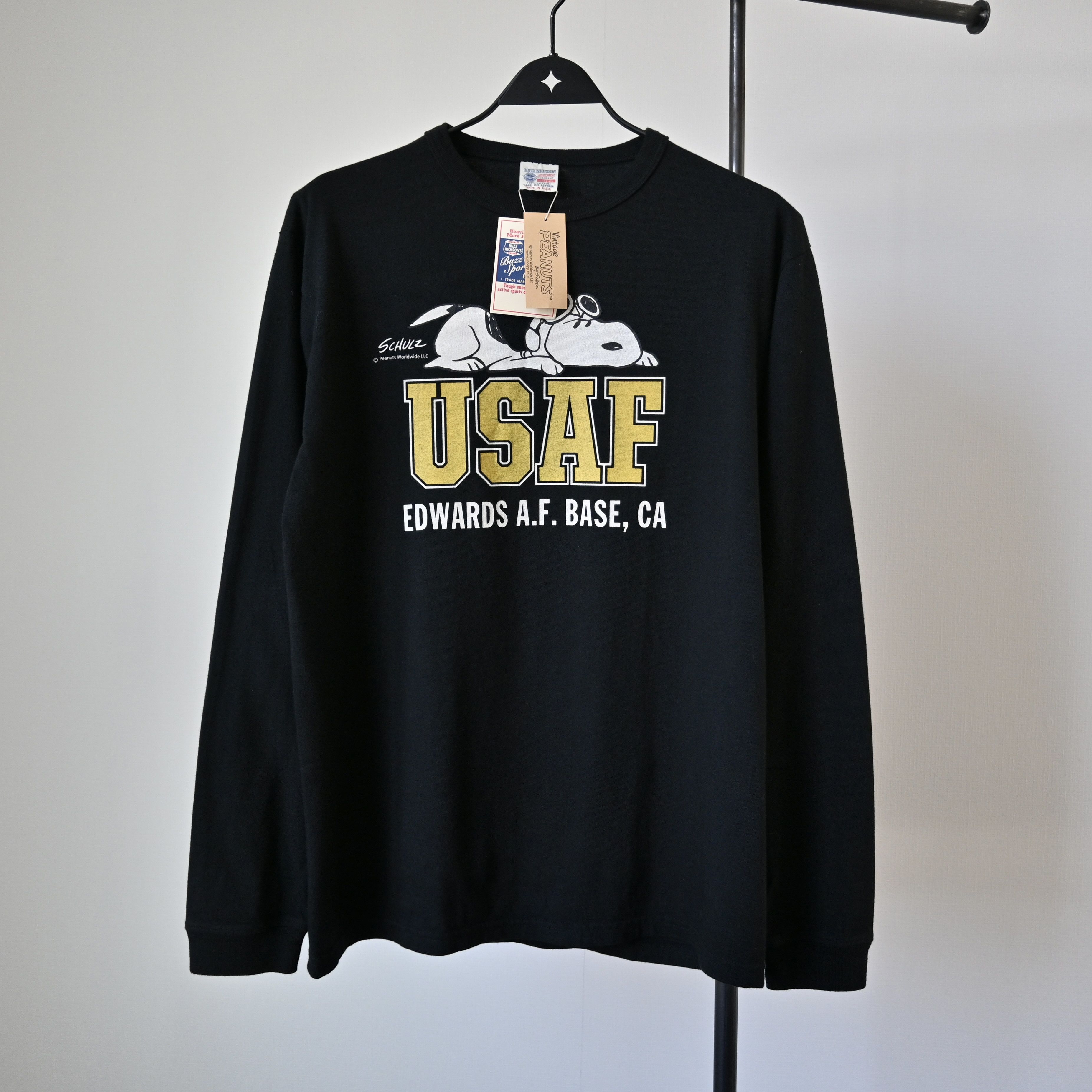 Buzz Rickson's BUZZ RICKSON'S x PEANUTS USAF Snoopy T-shirt, made in USA, L Size US M / EU 48-50 / 2 - 1 Thumbnail