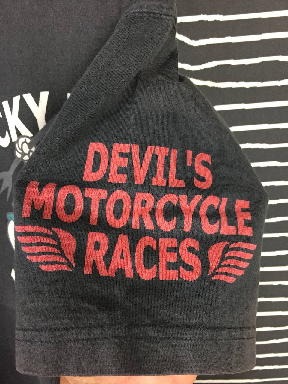 Japanese Brand Ted Company Lucky Flag Devil's Motorcycle Races Tee Size US L / EU 52-54 / 3 - 10 Thumbnail