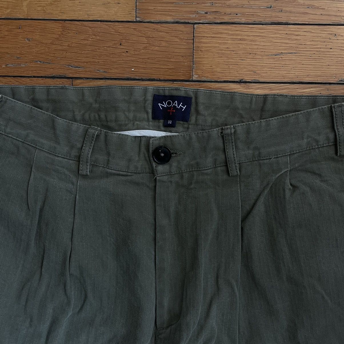 Noah Noah Double Pleated Army Green Pants Size US 32 / EU 48 - 3 Thumbnail