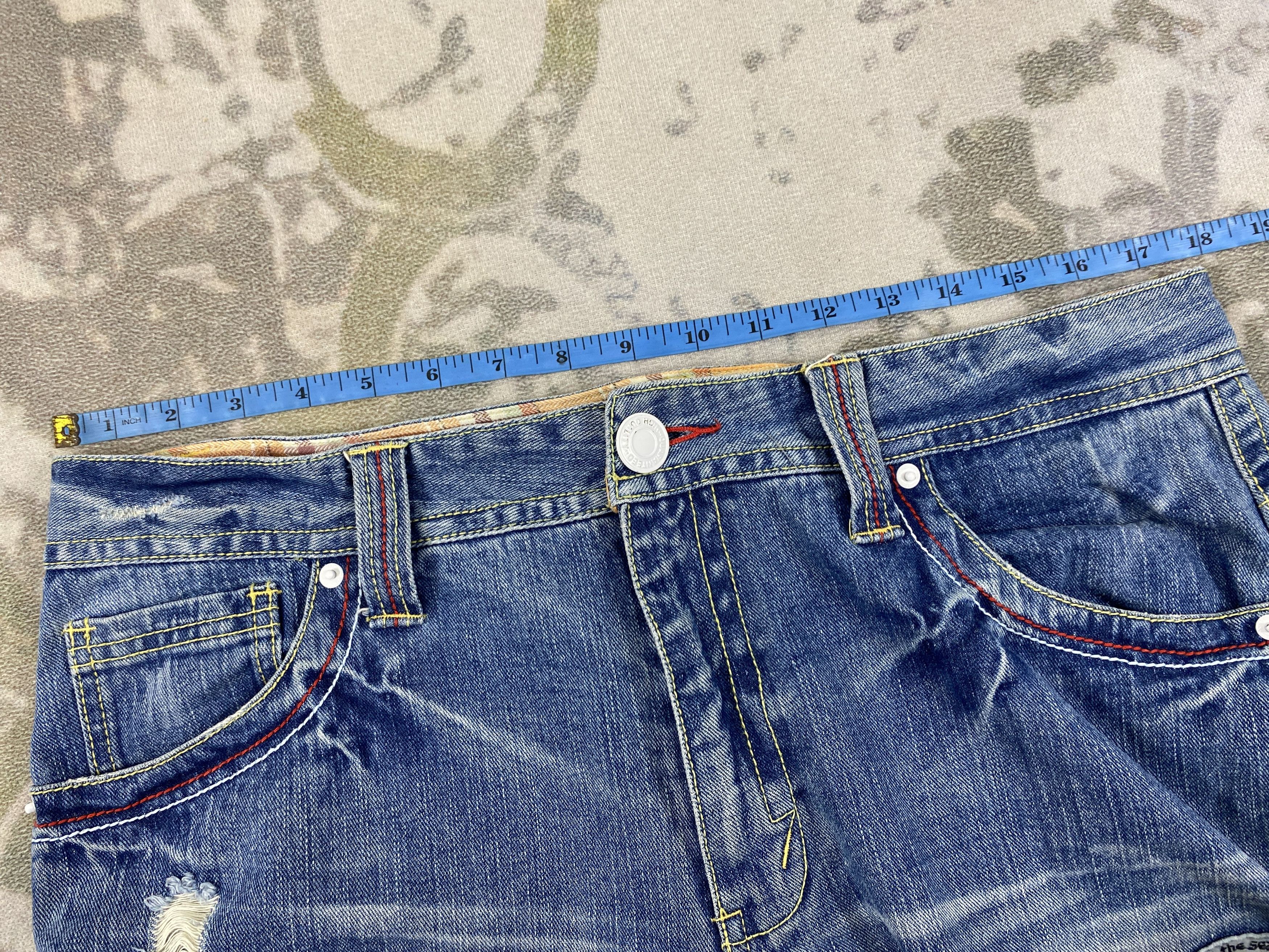 Japanese Brand Distressed Blue Vintage Surf Up Jeans 36x31 Denim- JN3762 Size US 36 / EU 52 - 5 Thumbnail