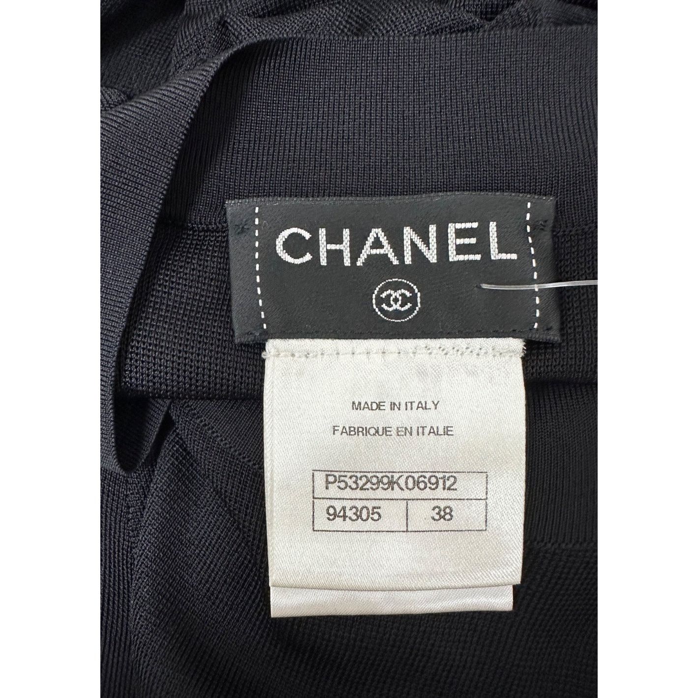 Chanel Chanel Black Knitted Midi Dress Sz.38 Size S / US 4 / IT 40 - 3 Thumbnail