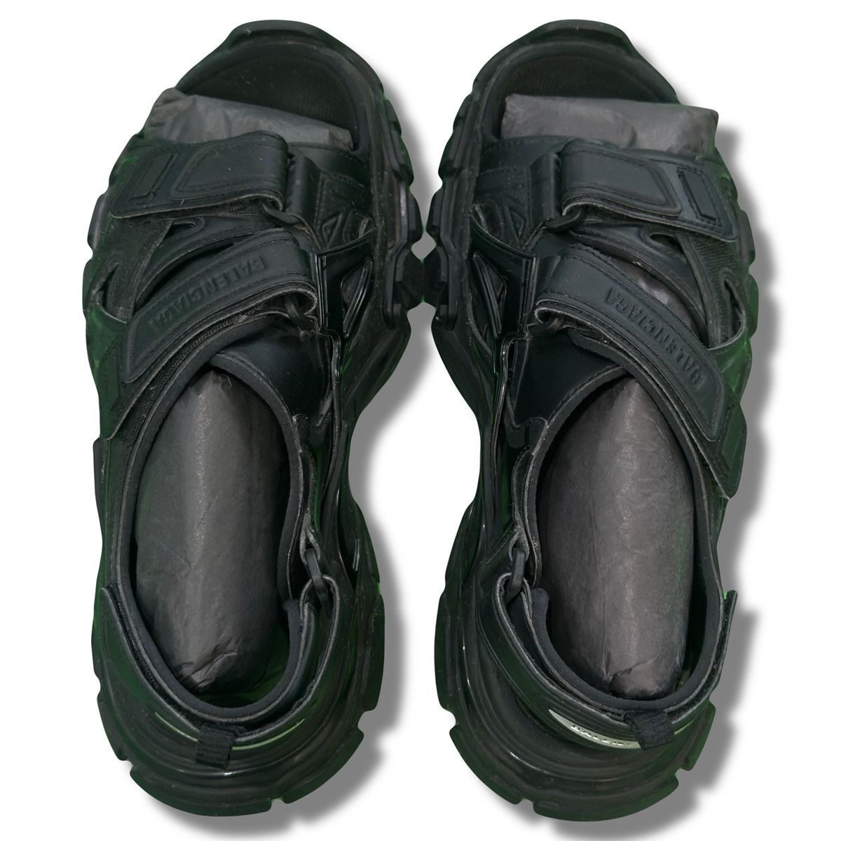 Balenciaga Balenciaga Black Strap Sandals Size US 7 / EU 40 - 2 Thumbnail