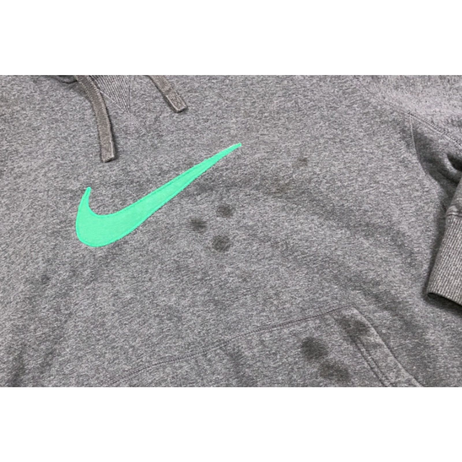Nike Nike Distressed Pullover Hoodie Sweatshirt Adult 2XL Gray Embroidered Swoosh 90s Retro Men's Size US XXL / EU 58 / 5 - 4 Thumbnail