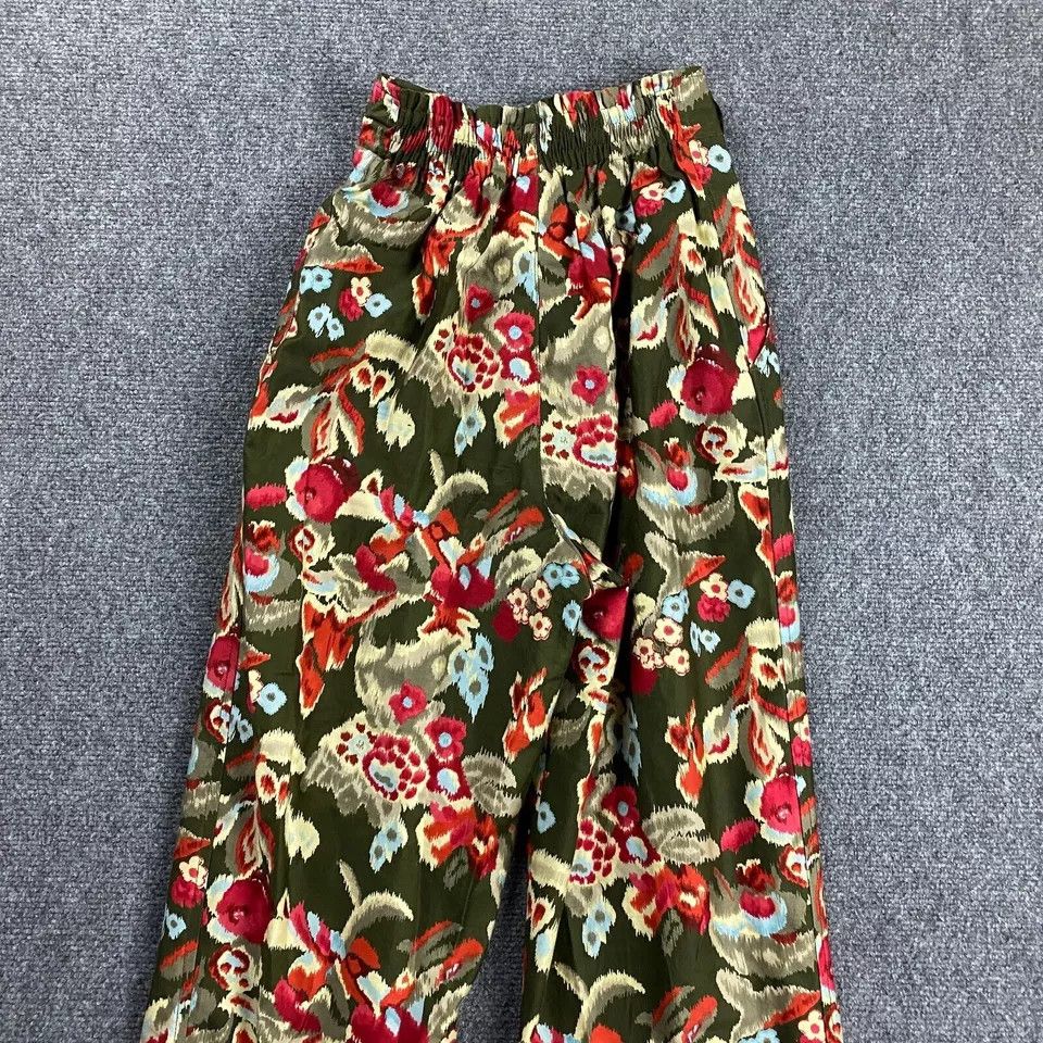 Saks Fifth Avenue Vintage Saks Fifth Avenue Pants Women's 6 Floral Tapered Mom Size 28" / US 6 / IT 42 - 8 Thumbnail