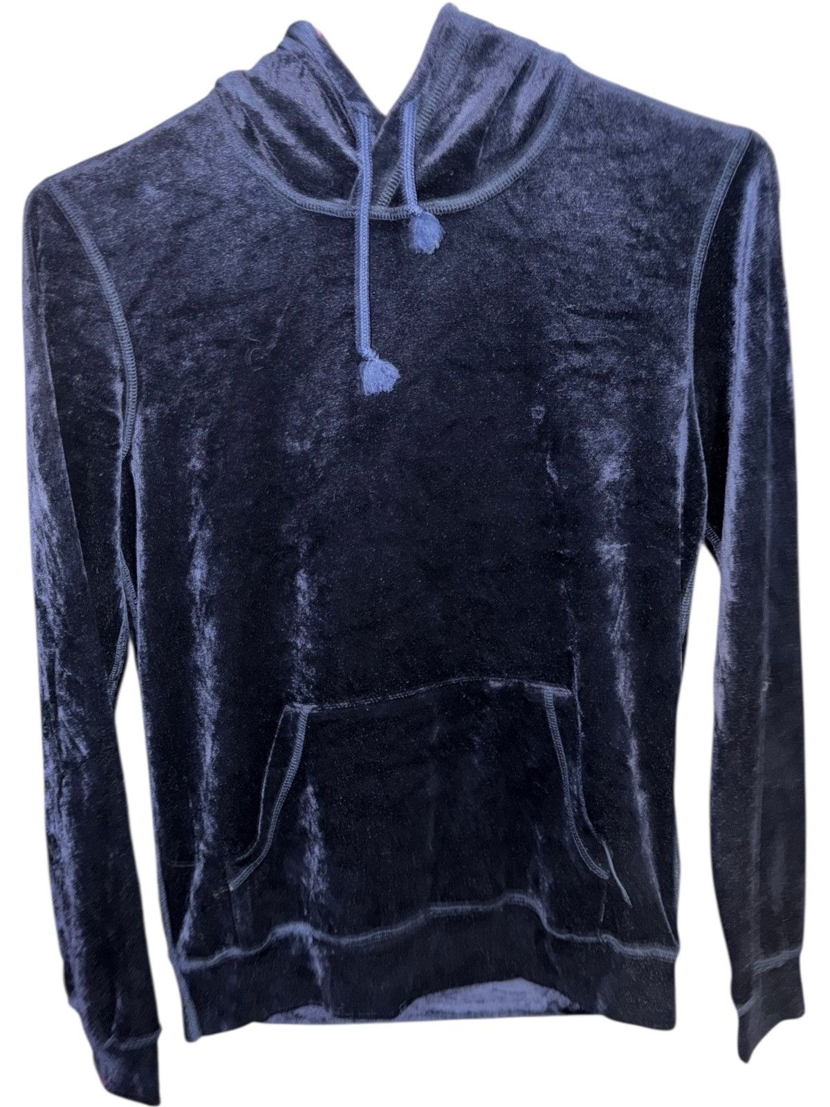 Junya Watanabe Junya Watanabe CDG Silk Velour Hoodie Sweater navy archive Size US XS / EU 42 / 0 - 2 Thumbnail