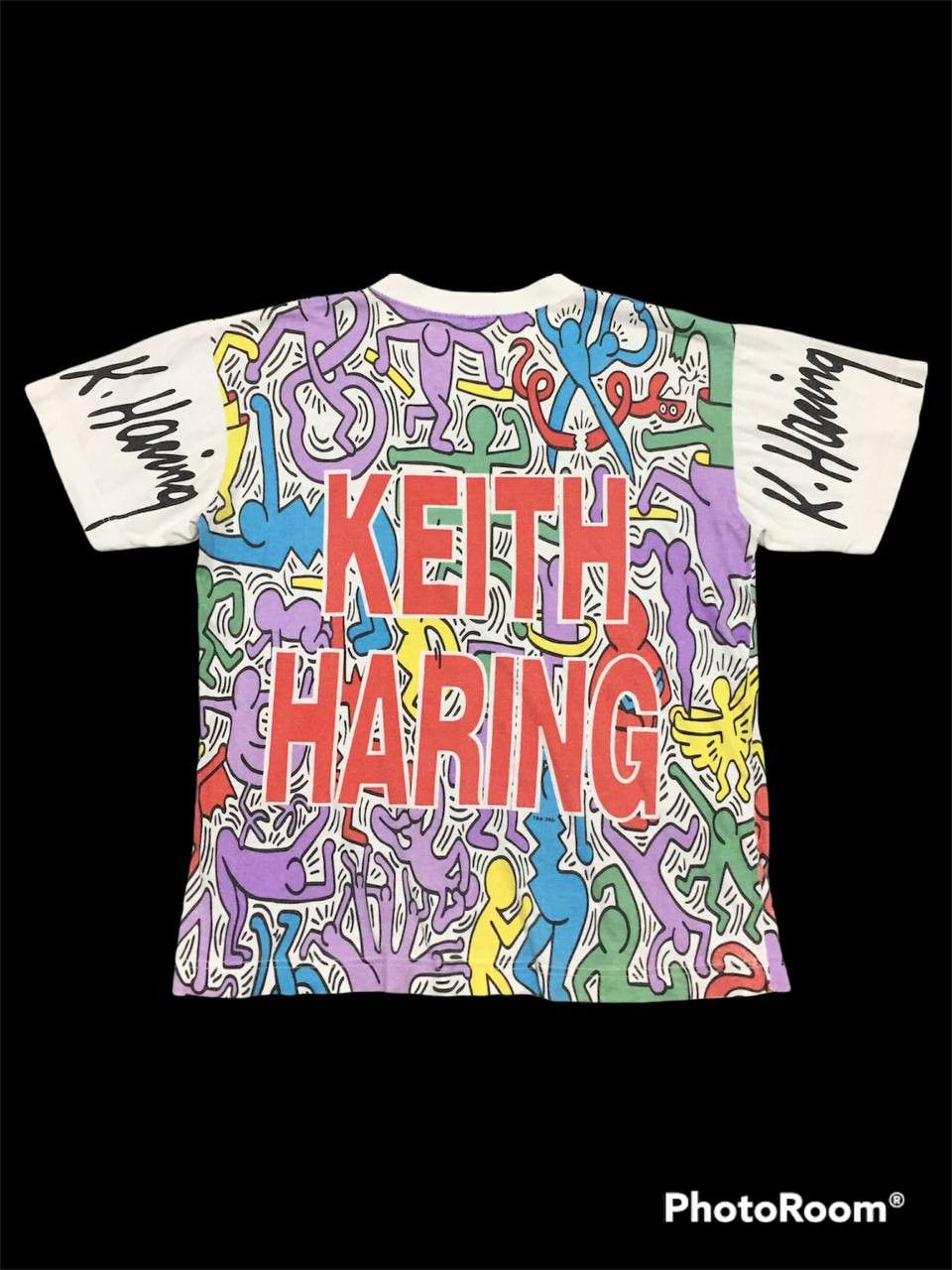 Keith Haring Vtg, KEITH HARING ART FULL PRINT Size US M / EU 48-50 / 2 - 2 Thumbnail