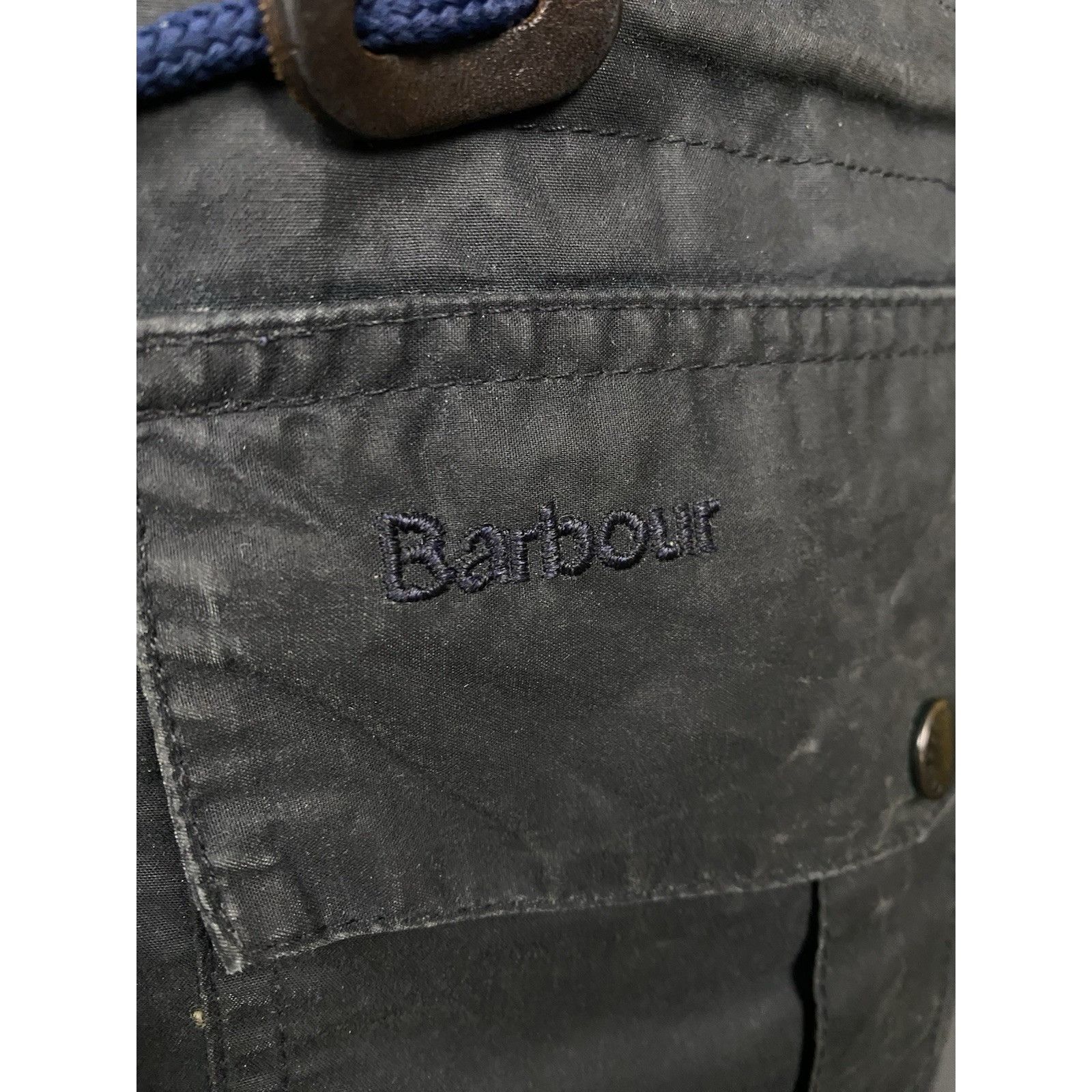 Barbour Barbour Cavendish Blue Hooded Waxed Multipocket Utility Mili Size US M / EU 48-50 / 2 - 10 Thumbnail