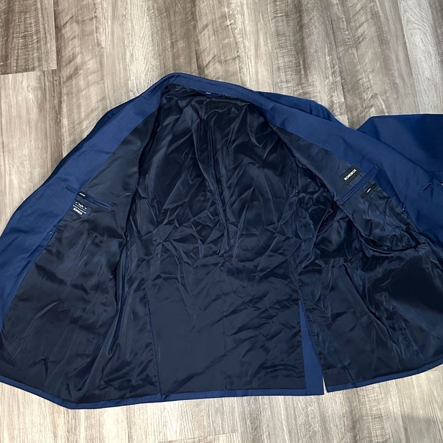 Bonobos Bonobos Wool Sport Coat - 50S Navy Blue 2 Piece Men Regular Size 50S Modern Fit Shirt Jacket Mens Size US M / EU 48-50 / 2 - 7 Thumbnail