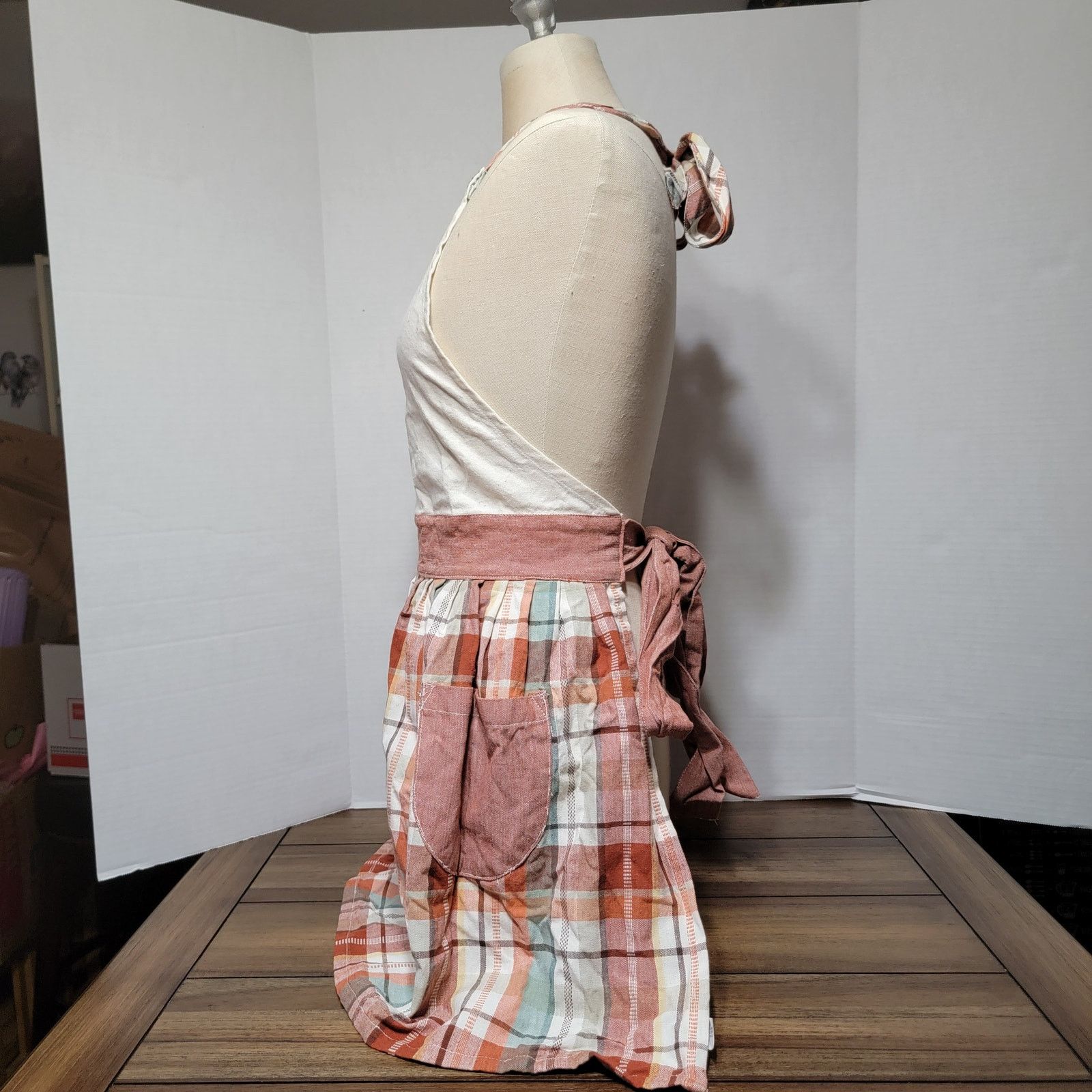Other Fall Cotton Plaid Apron - Size 21.5 x 31in NWT Size ONE SIZE - 2 Thumbnail