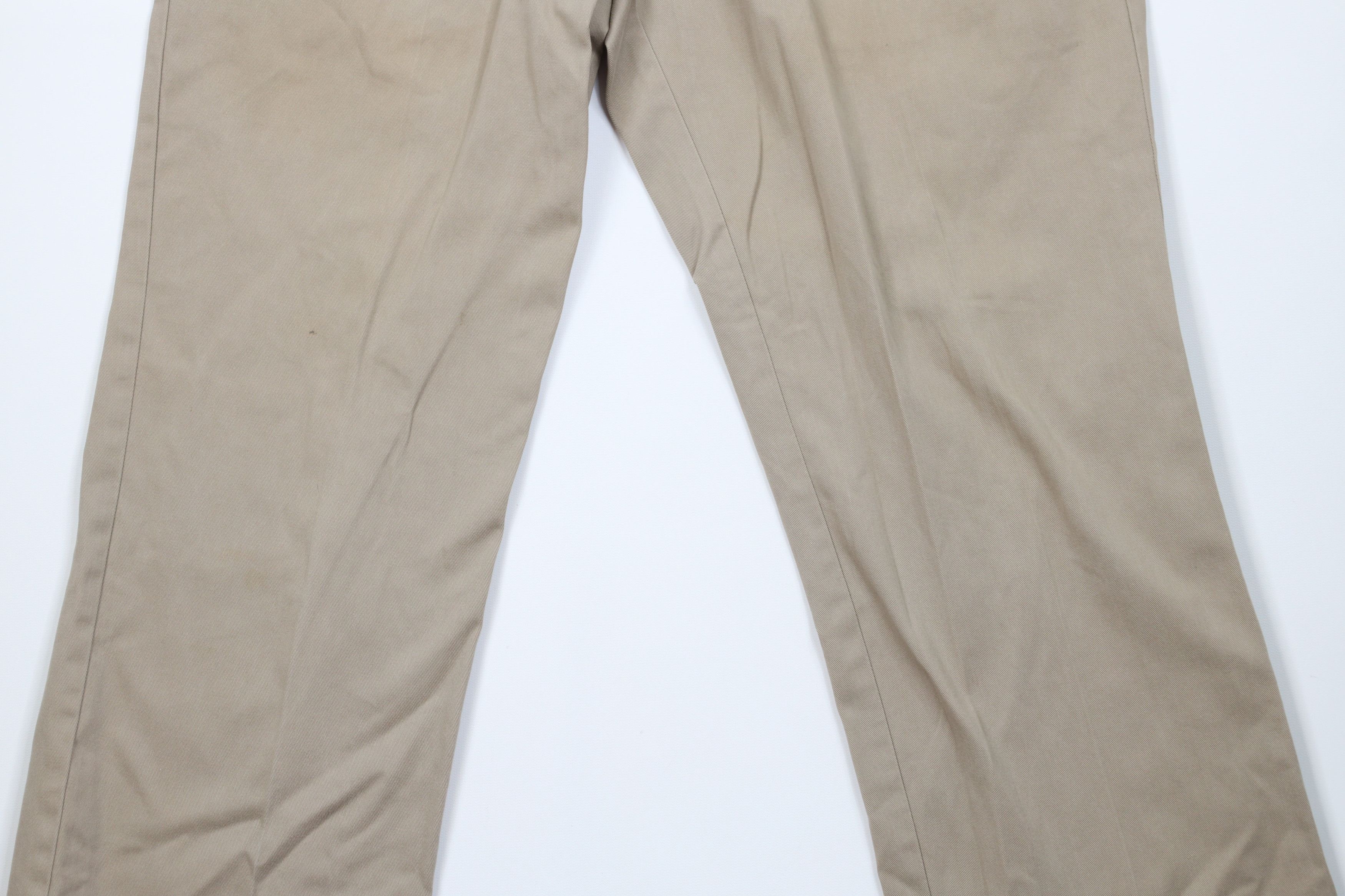 Vintage Vintage 90s Y2K Streetwear Wide Leg Chino Pants Beige Size US 32 / EU 48 - 3 Thumbnail