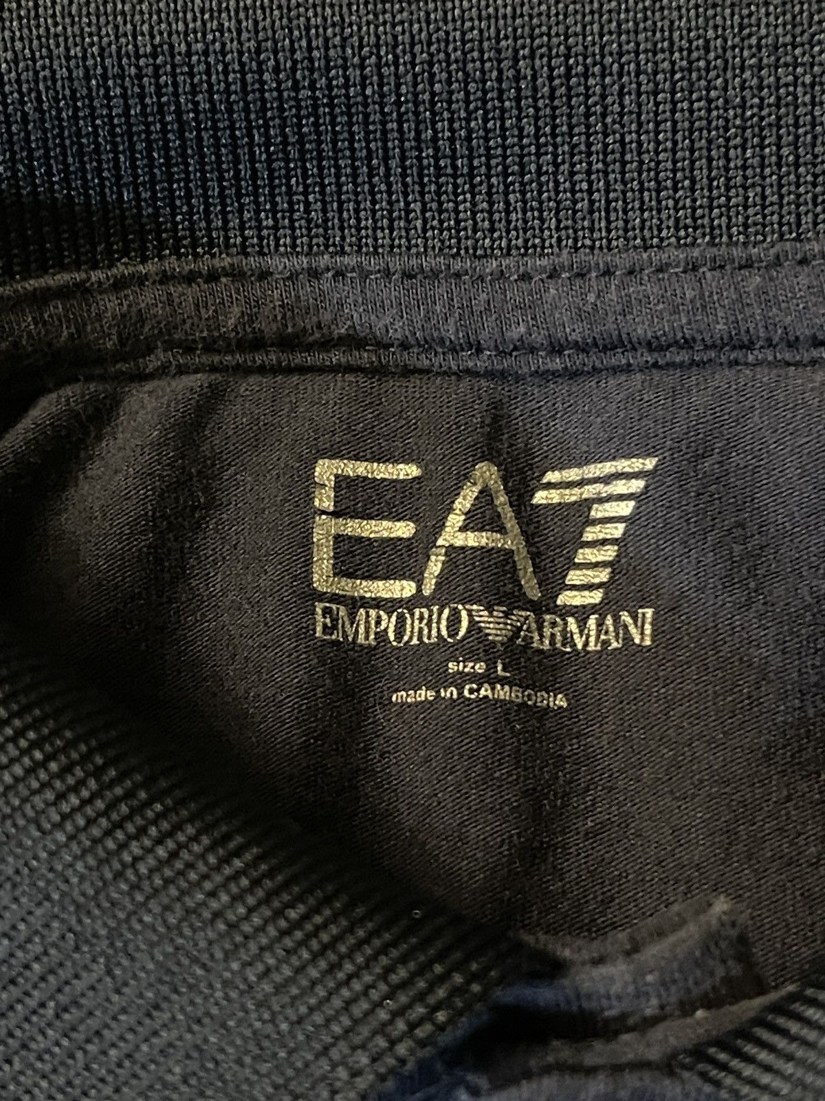 Emporio Armani EA7 Emporio Armani Mens Blue Polo Shirt Size Large Size US L / EU 52-54 / 3 - 3 Thumbnail