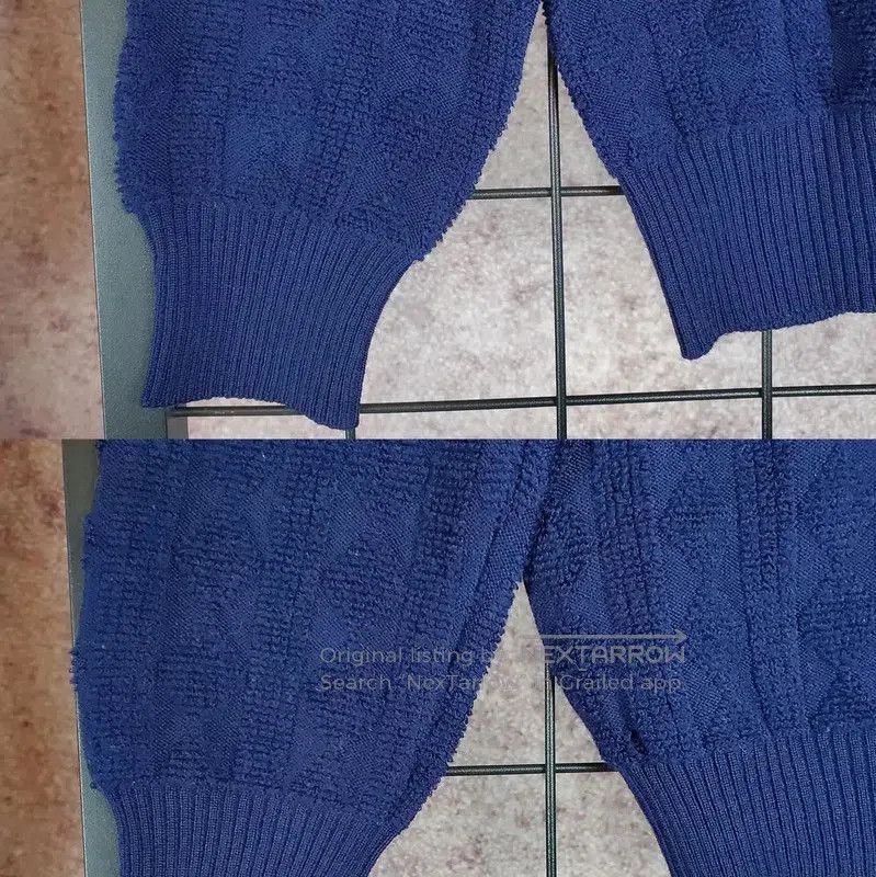 Dior Dior Navy Wool Blend Embroidered Sweater . Size M / US 6-8 / IT 42-44 - 6 Thumbnail