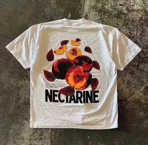 VIBE Nozomi x Yuki Street washed retro peach print t-shirt Size US M / EU 48-50 / 2 - 5 Thumbnail
